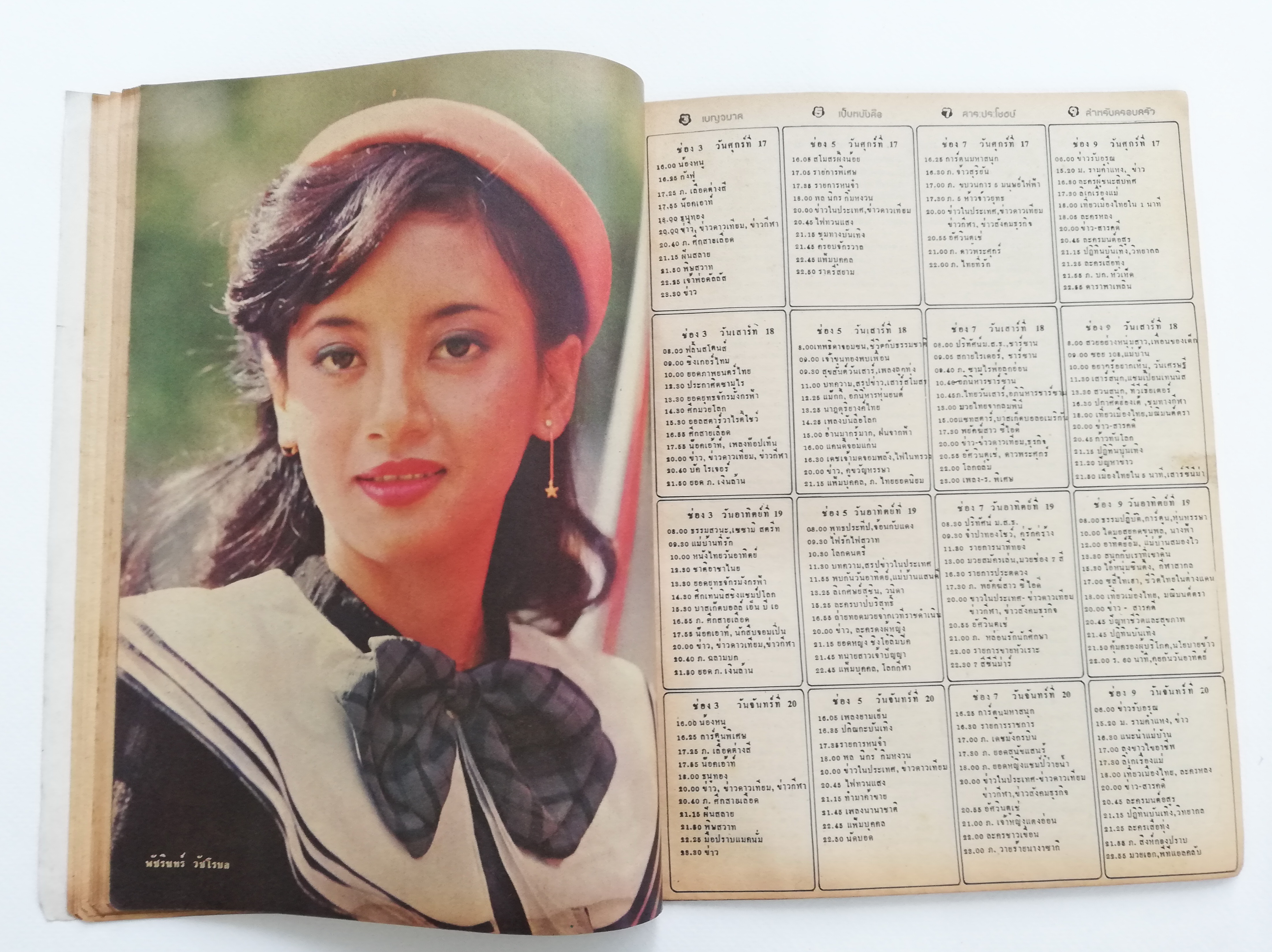 นิตยสารเก่า เบญจมาศ รายการทีวี TV3479 ฉบับมาตรฐาน ราคาปก 6 บาท ฉบับที่ 220 ประจำเดือน เมษายน 2524 ,ภาพปกหน้า ภคินี อมราพิทักษ์ ปกหลัง สุพรรณษา เนื่องภิรมย์