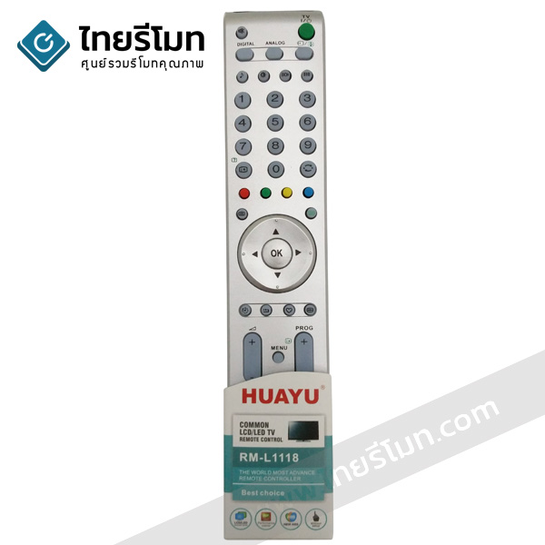 รีโมททีวี Sony ใช้ได้กับรุ่นที่รูปทรงเหมือนกัน รหัสL1118