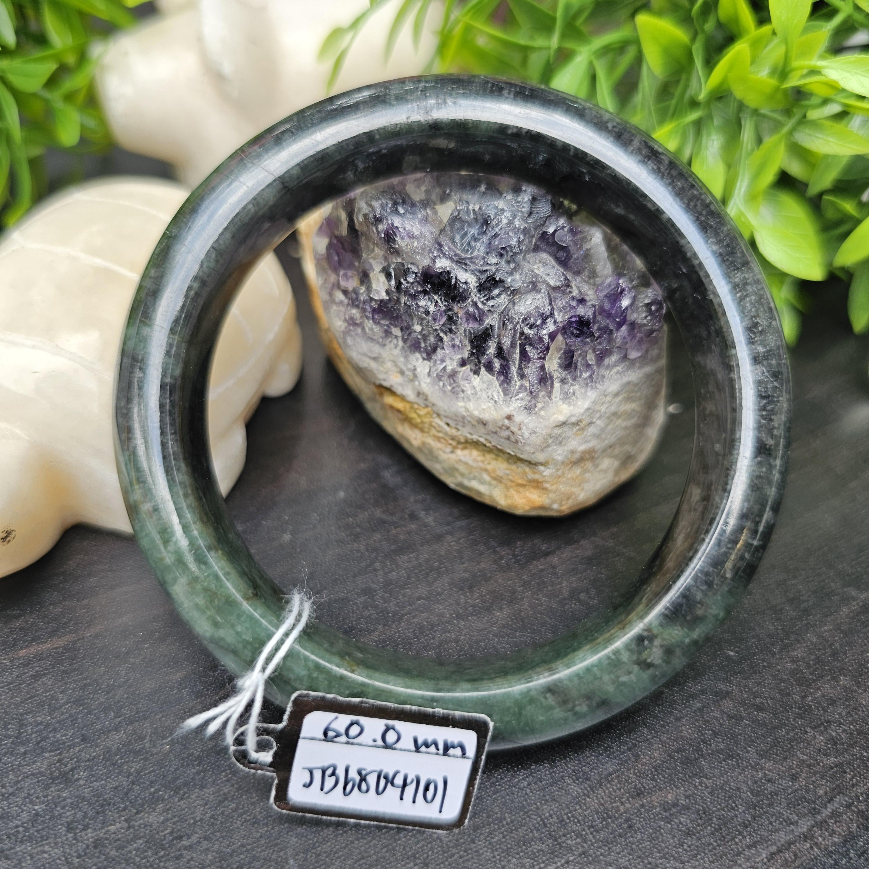 JB68041096 หยก พม่า แท้ Jade กำไลหยก 62.2 มม. (Jadeite bracelet) พม่า (Myanmar)