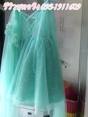 Pre-order ชุดราตรีเด็ก ชุดออกงาน ชุดกระโปรง สไตล์เจ้าหญิง แขนกุด กระโปรงฟูฟ่อง แต่งดอกไม้ เชือกผูกหลัง สำเนา