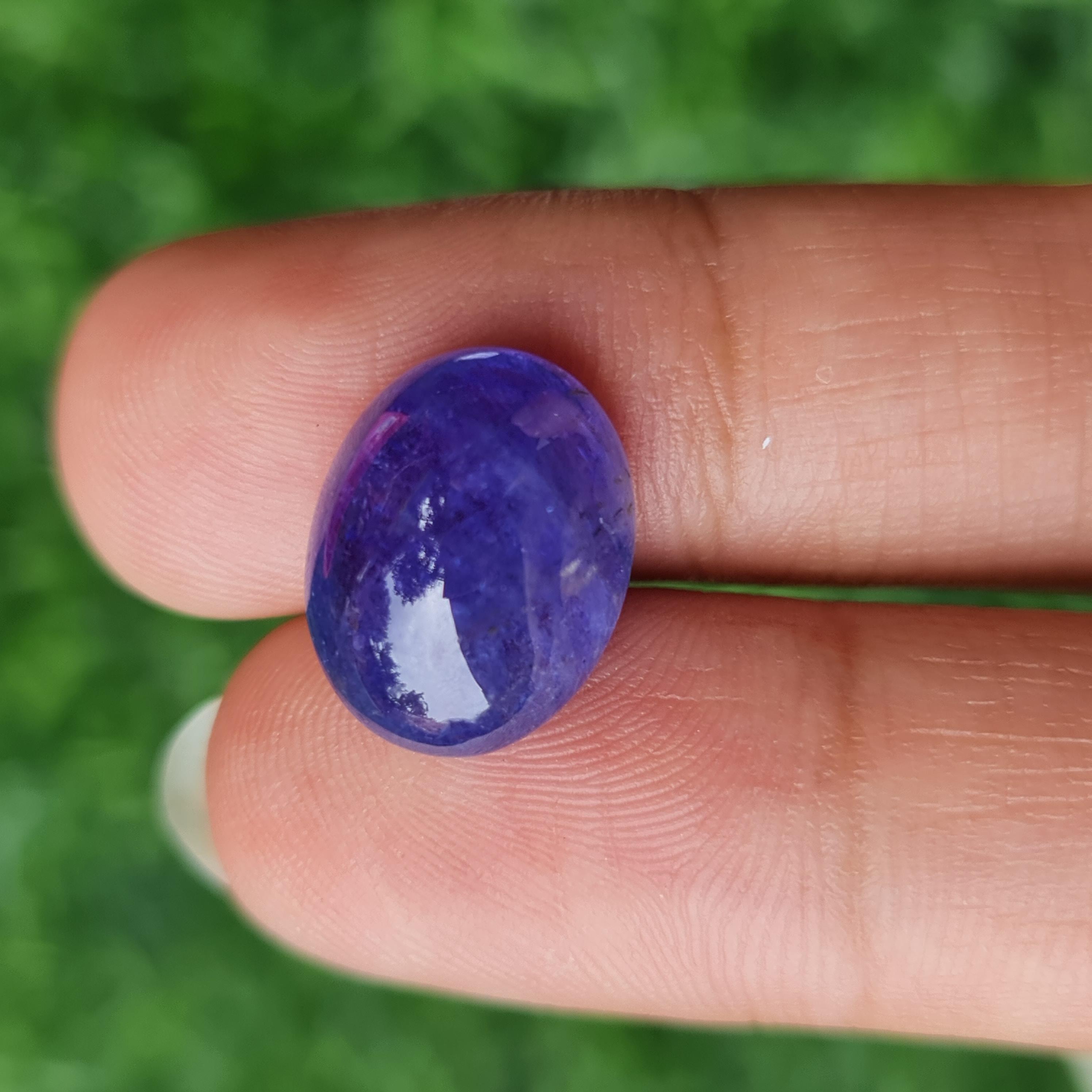 พลอย แทนซาไนท์ Tanzanite 10.53 กะรัต (Cts.) พลอยแท้ อัญมณีมงคลประจําวันเกิด เครื่องประดับพลอย