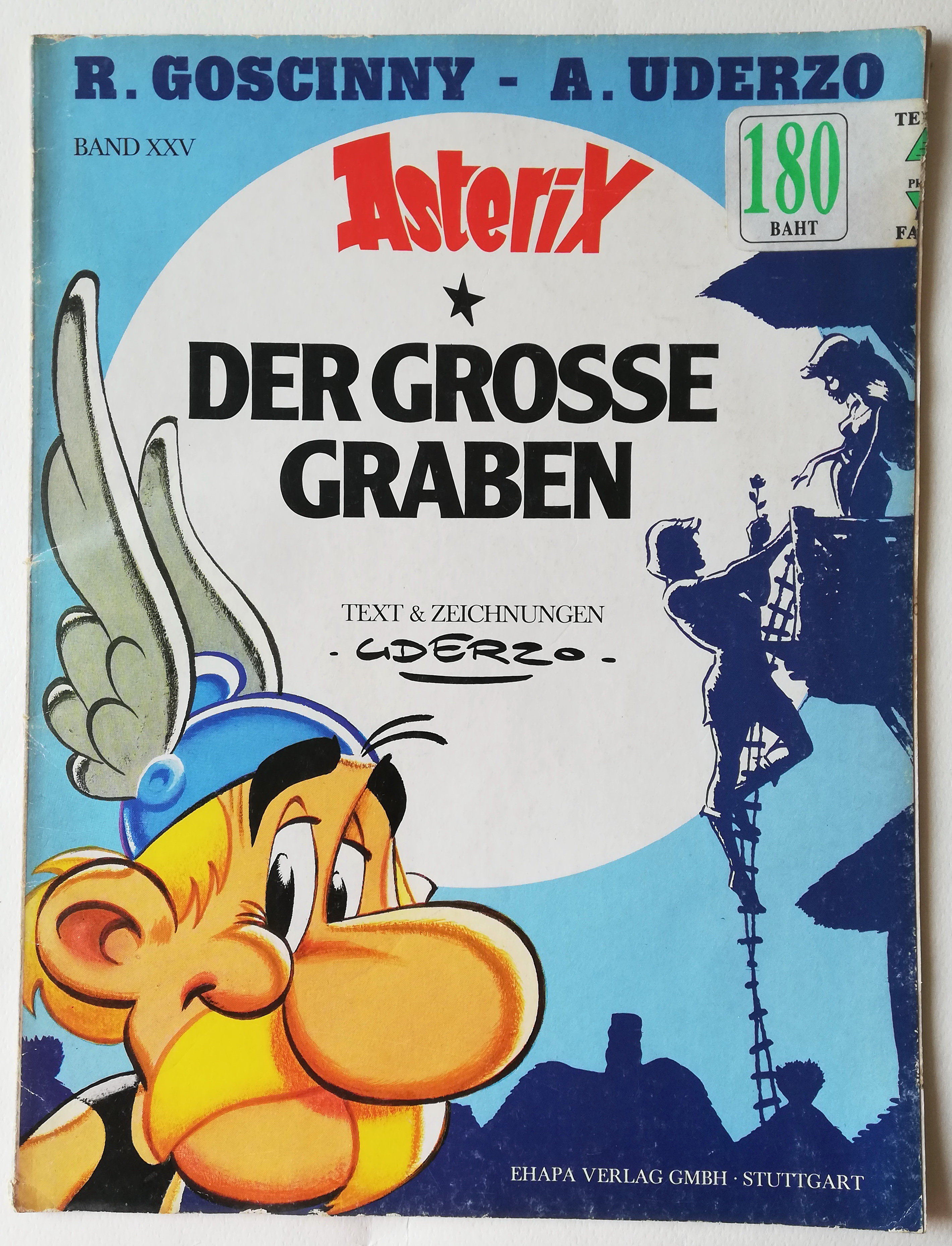 หนังสือการ์ตูนาษาเยอรมัน R. GOSCINNY - A.UDERZO BAND XXV Aslerx DERGROSSE GRABEN TEXT & ZEICHNUNGEN EHAPA VERLAG GMBHㆍSTUTTGART
