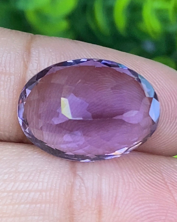 พลอย อเมทิส Amethyst 13.68 กะรัต (Cts.) พลอยแท้ อัญมณีมงคลประจําวันเกิด เครื่องประดับพลอย