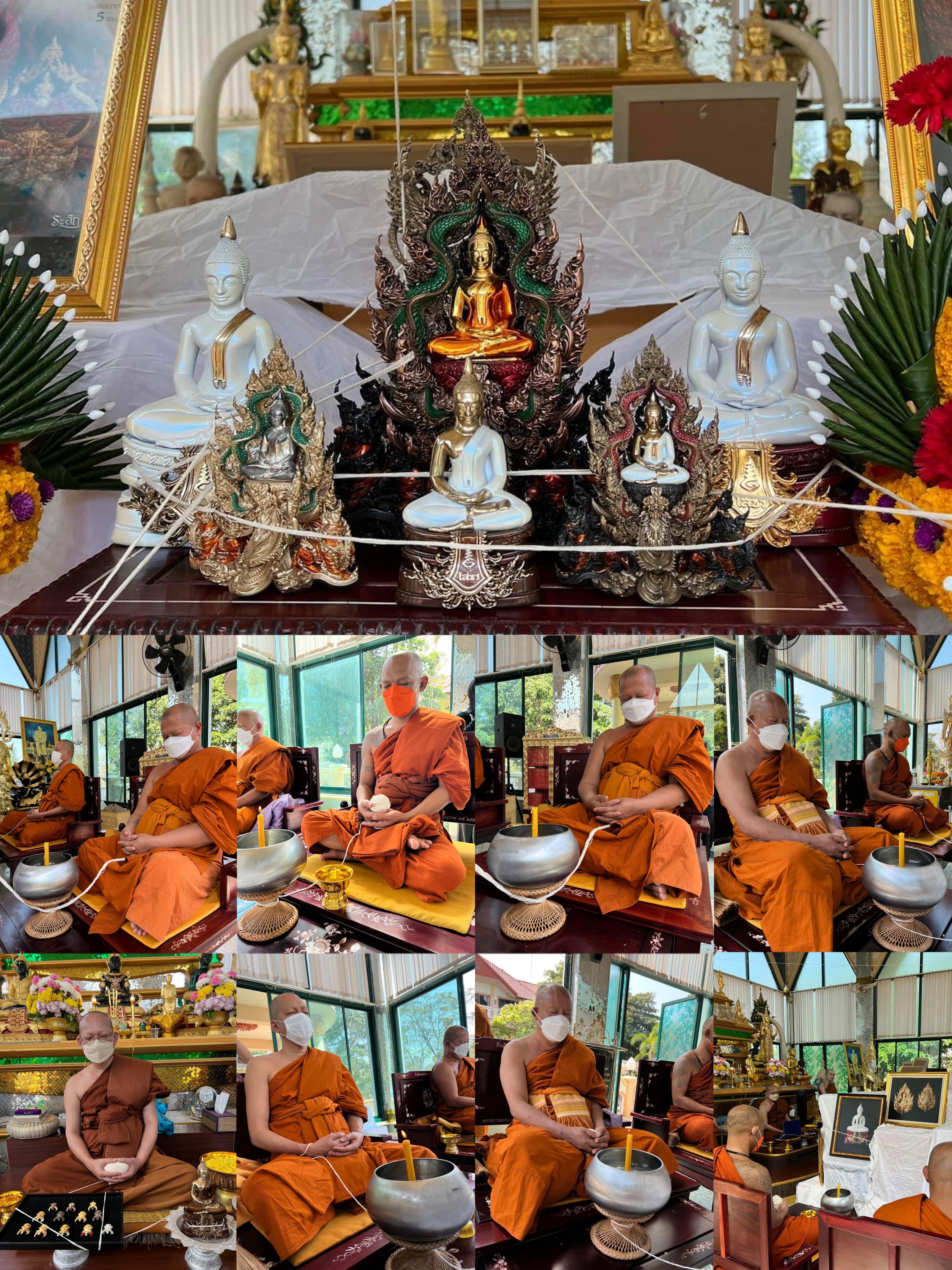 เหรียญพุทธศิลป์หลวงพ่อโสธร รุ่น เจ้าสัวแปดริ้ว รหัสพิเศษศูนย์จอง เนื้อบรอนซ์ชุบทองลงยา