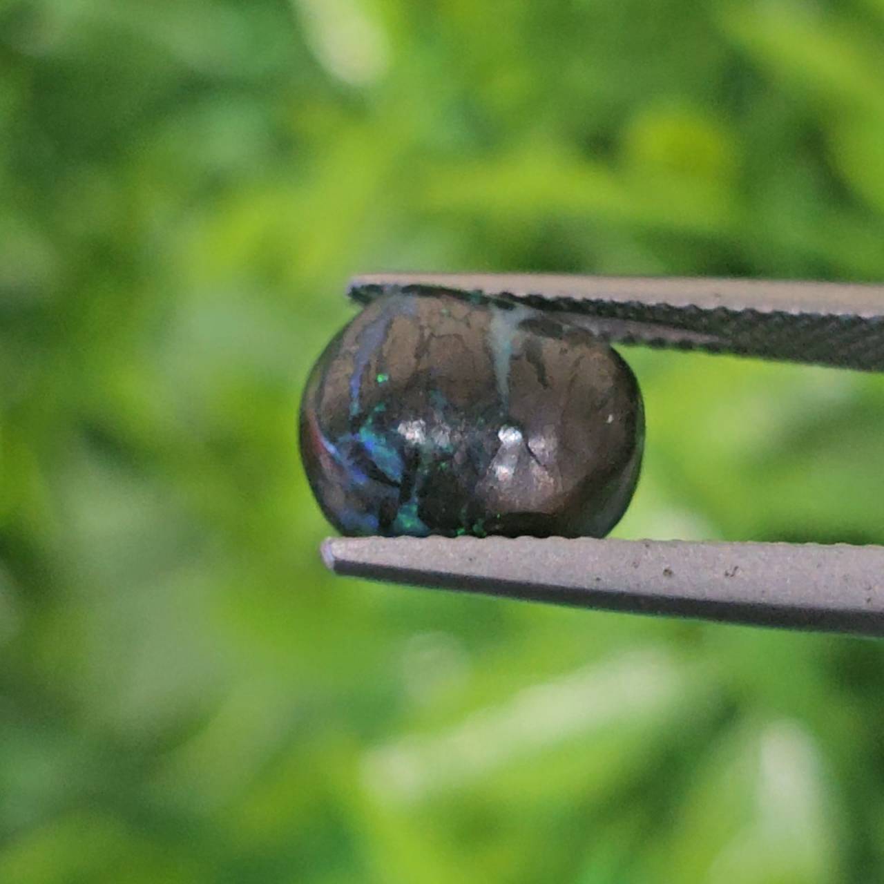 พลอย โบลเดอร์ โอปอล ออสเตรเลีย Australian Boulder Opal 5.06 กะรัต (Cts.) พลอยแท้ อัญมณีมงคลประจําวันเกิด เครื่องประดับพลอย