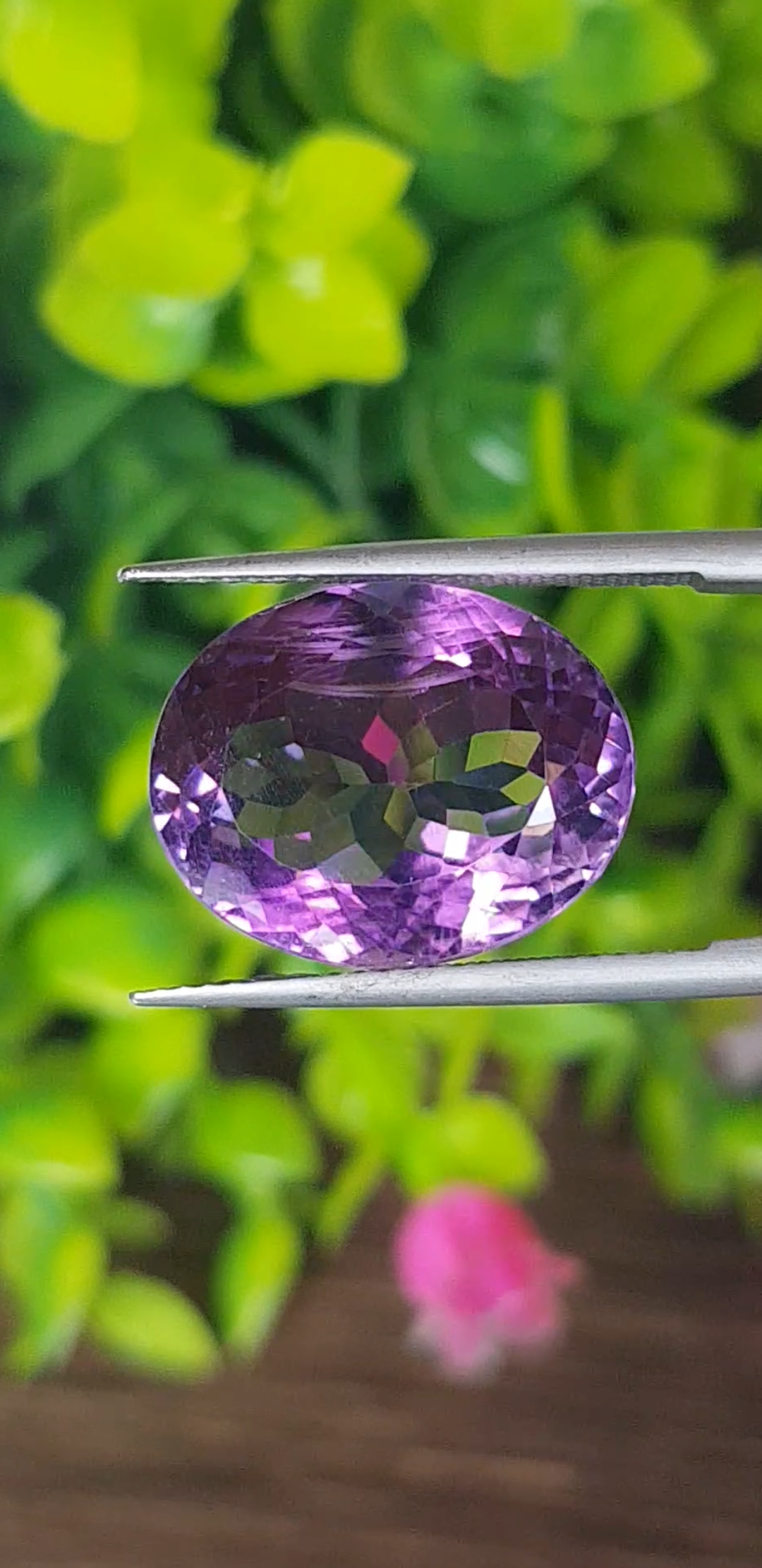 พลอย อเมทิส Amethyst 15.57 กะรัต (Cts.) พลอยแท้ อัญมณีมงคลประจําวันเกิด เครื่องประดับพลอย