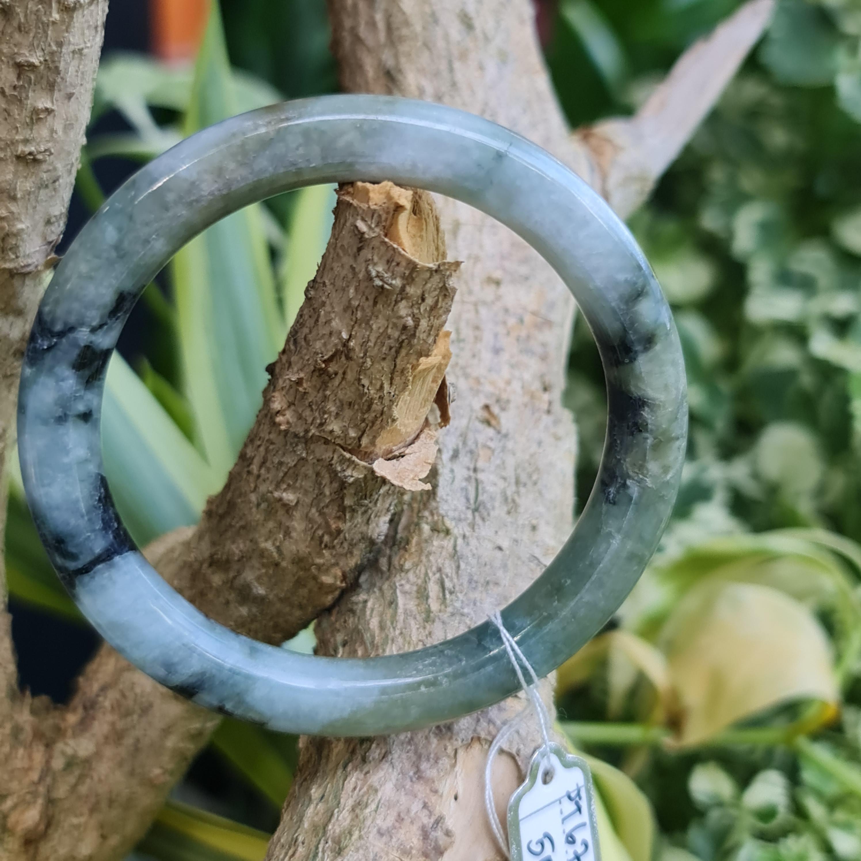 JT6711215 หยก พม่า แท้ Jade กำไลหยก 50.7 มม. (Jadeite bracelet) พม่า (Myanmar)