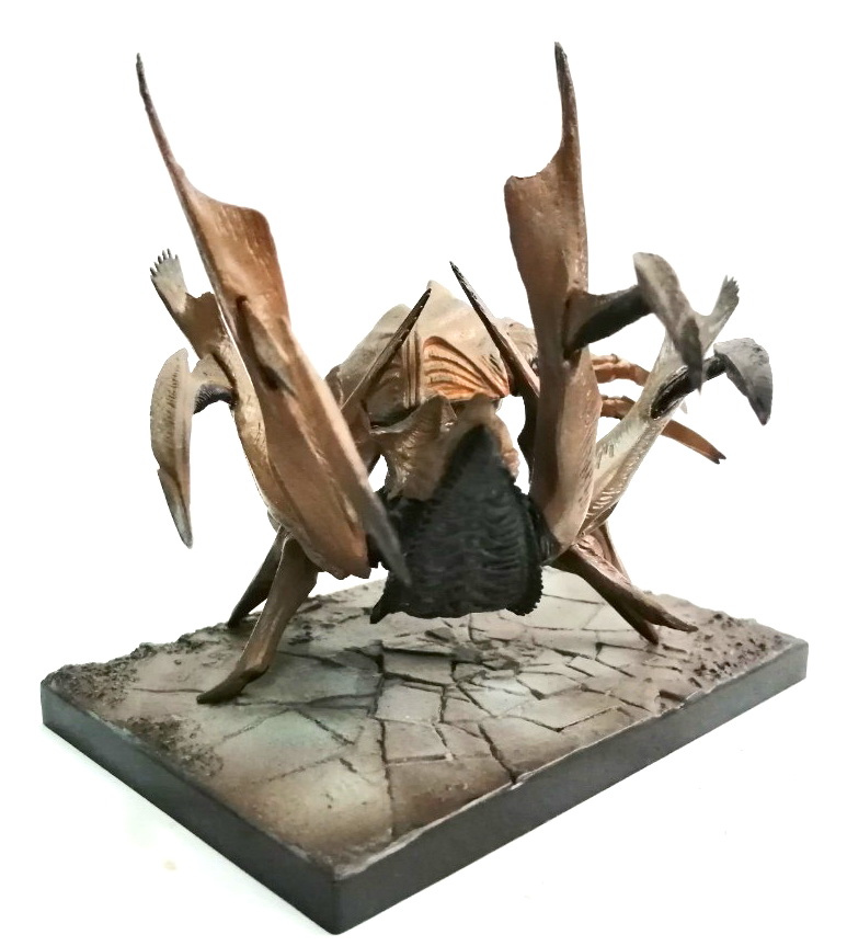 ชุดเรียลฟิคเกอร์ กาเมร่า จากภาพยนตร์ GAMERA 2 ตัวนี้เป็นสัตว์ประหลาด ชิ้นงานพลาสติกตัน ชิ้มงามคม รายละเอียดมาก แยกหลายชิ้นเพราะรายละเอียดสูง ขนาด 13 ซม. มีฐานพร้อม สภาพเก่าสะสม หายากมาก