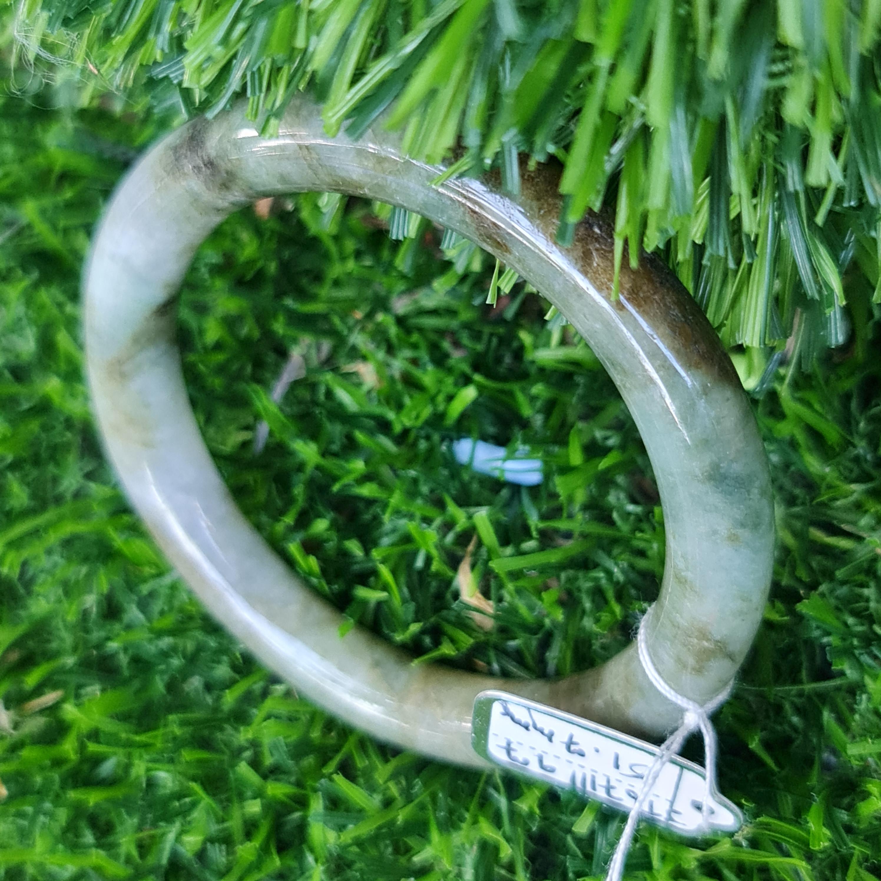 JT6711177 หยก พม่า แท้ Jade กำไลหยก 51.7 มม. (Jadeite bracelet) พม่า (Myanmar)