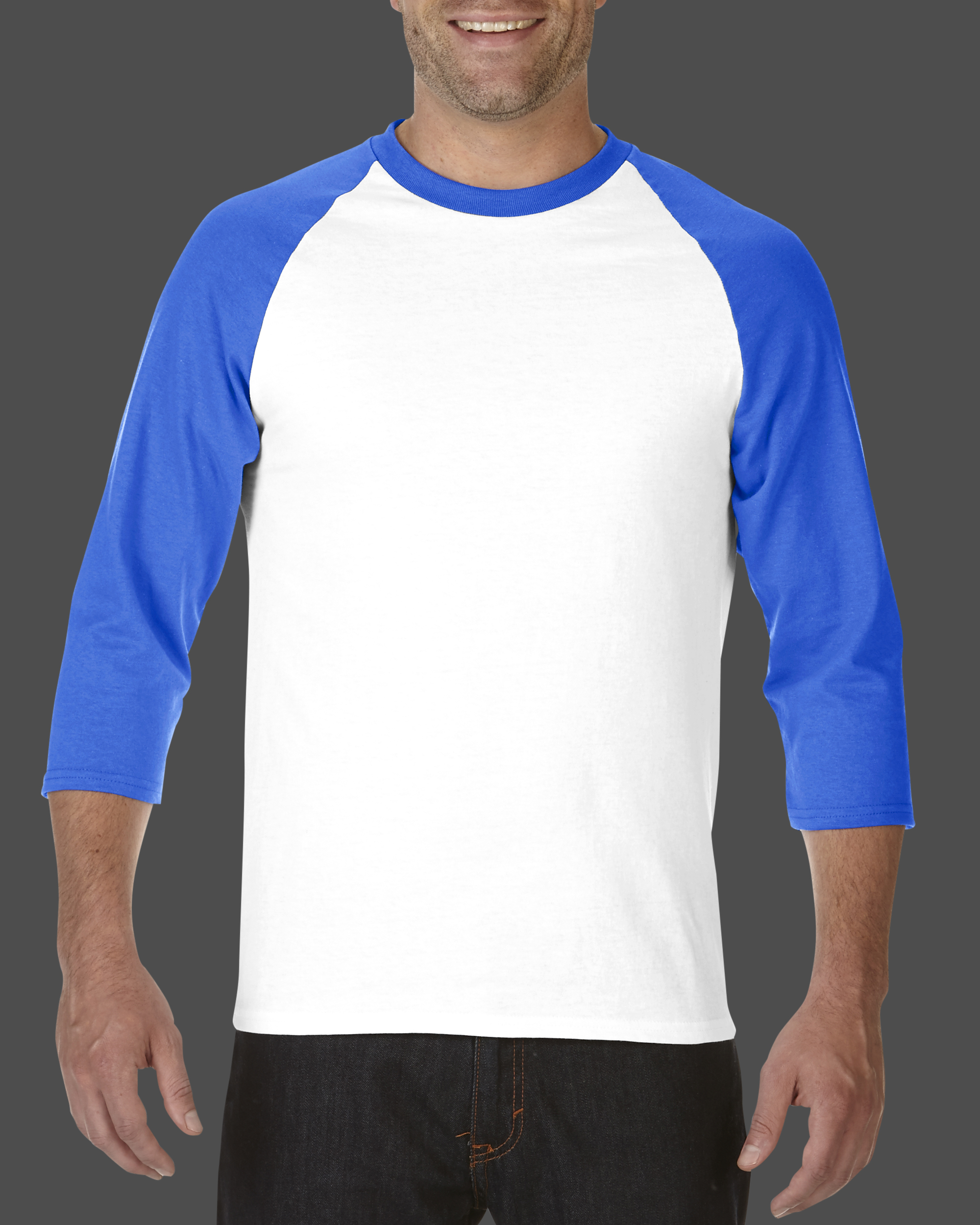 เสื้อยืด GILDAN 76700 ไหล่สโลปแขนสามส่วน