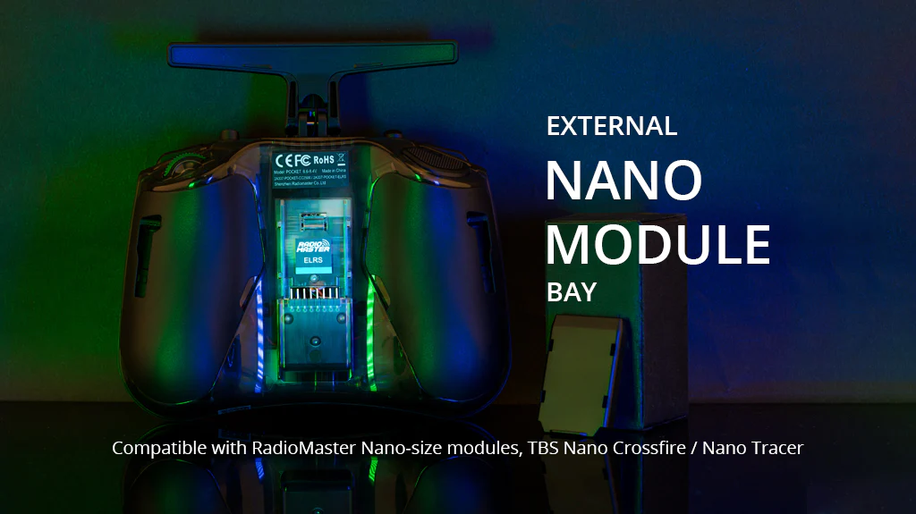 รีโมท วิทยุ Radiomaster Pocket Radio Controller Mode2 Charcoal ELRS RC วิทยุเครื่องบิน โดรน เฮลิคอปเตอร์ ปีกบิน ELRS