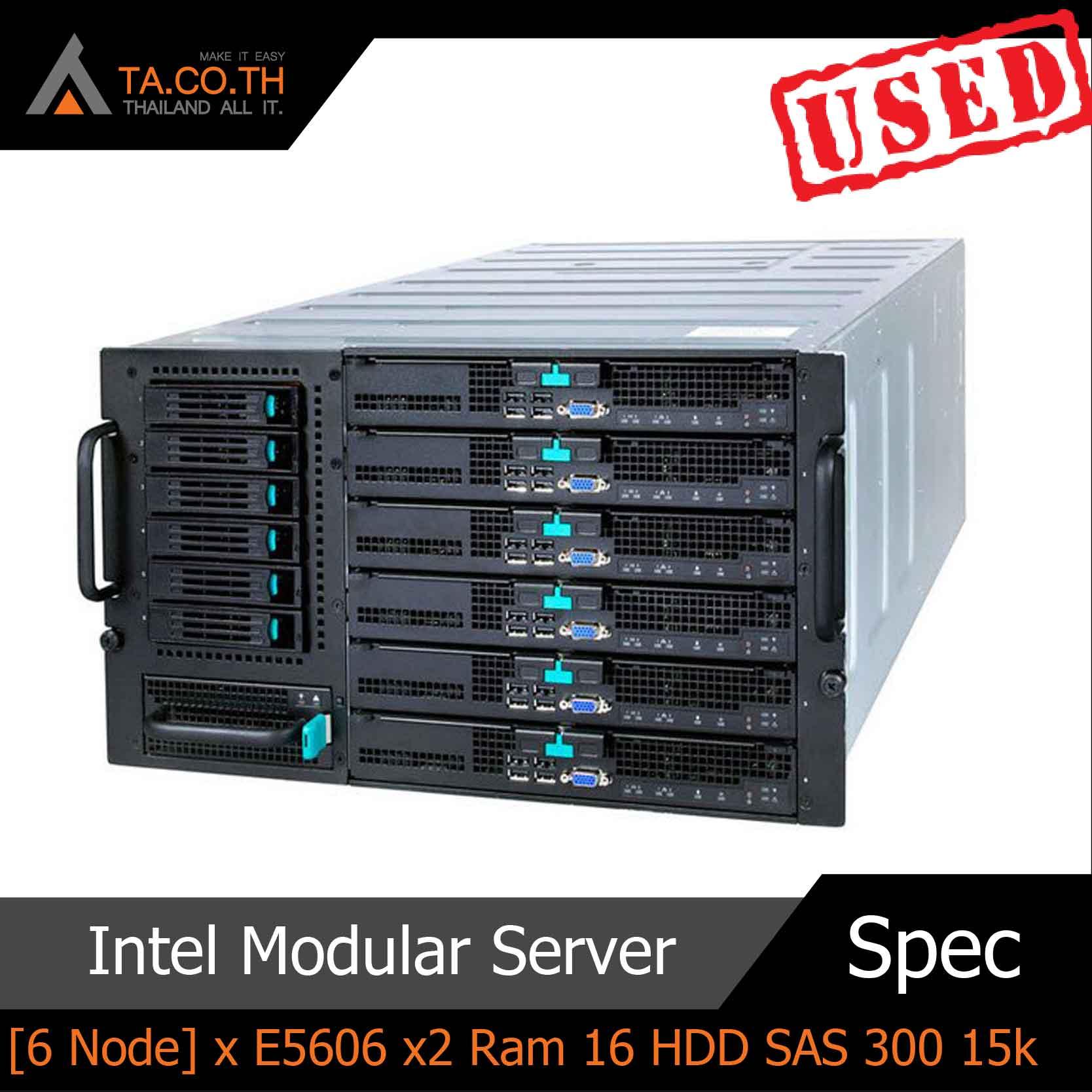 Intel Modular Server 6 Node Server ซื้อเครื่องเดียวเหมือนได้ 6 Server
