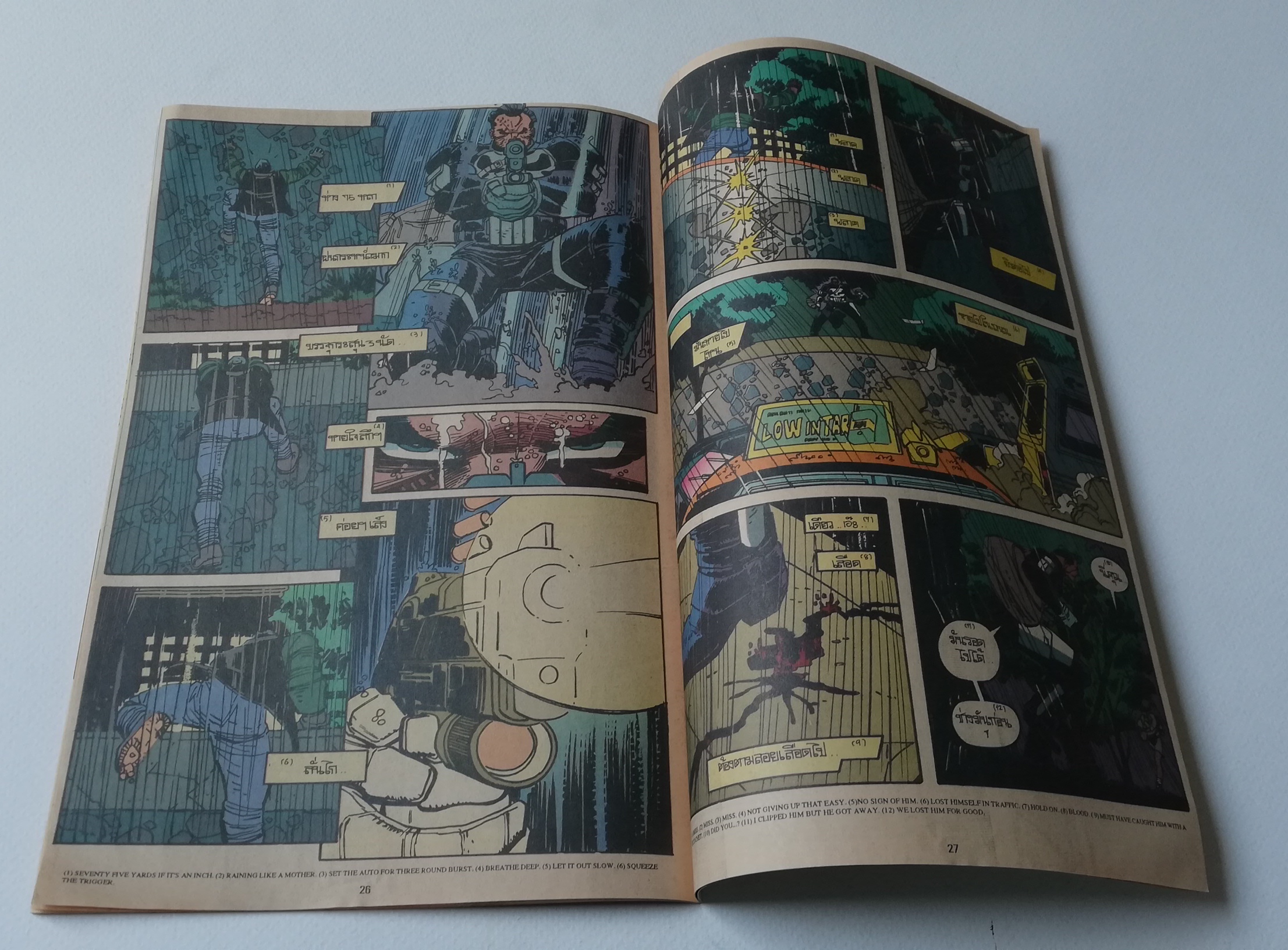 มีหลายภาพ,นิตยสารแนวการ์ตูนเก่า Marvel comics, พันนิชเชอร์ ฉบับที่3 THE PUNISHER WAR ZONE