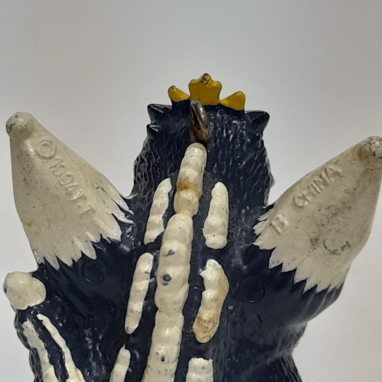 ฟิกเกอร์ยางตัน ขนาด2 นิ้ว สเปซก๊อตซิลล่า มือสองสภาพดีมีรอยบ้าง มีปั๊ม