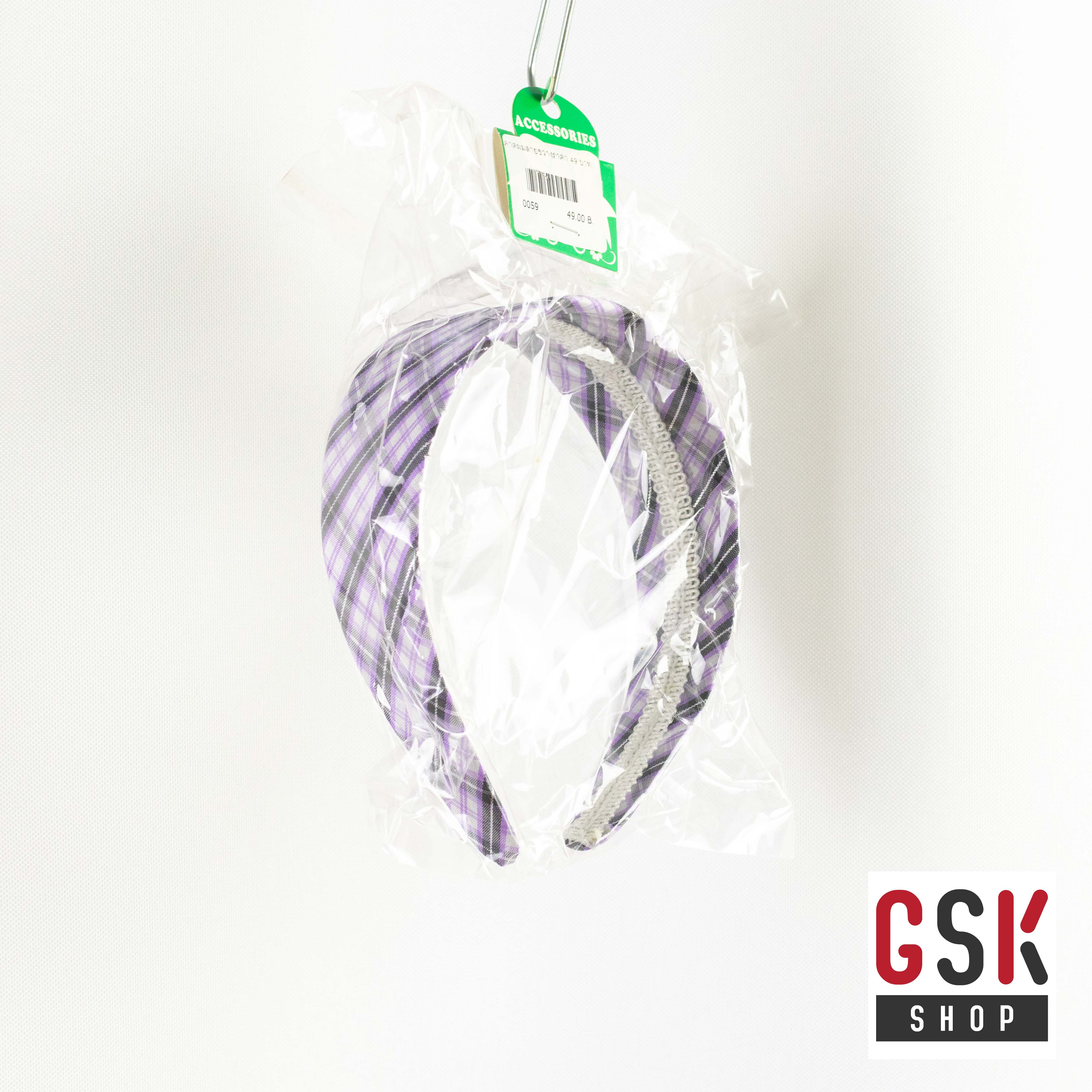 ที่คาดผมใหญ่ ลายสก็อต