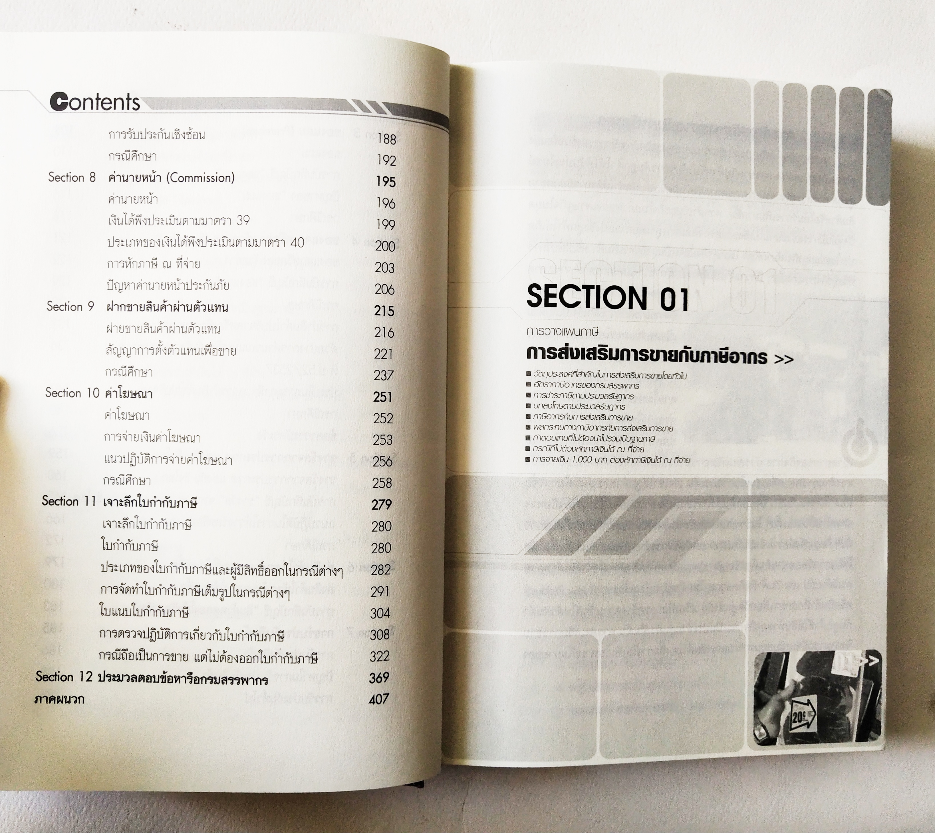 หนังสือปกแข็งเล่มหนา , การวางแผนภาษีสำหรับการจัดโปรโมชั่น " SALES PROMOTION FOR TAX PLANNING STRATEGIES กลยุทธ์การวางแผนภาษีเพื่อการส่งเสริมการขาย" ปรับปรุงใหม่ พิมพ์ดรั้งที่ 2 พฤษภาคม 2547 โดยสมเดช โรจน์คุรีเสถียร กิตติยา อาภากุลอนุ สารบัญ Sect