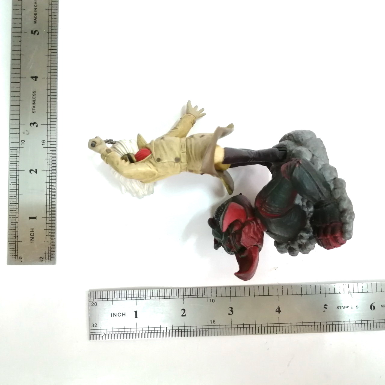 ชุดฉาก ตัวละครจาก มังงะ ของ อ.อิชิโนโมริ โชทาโร่ "หน้ากากทอง" ขนาด 5 นิ้ว พลาสติกตัน สภาพดี