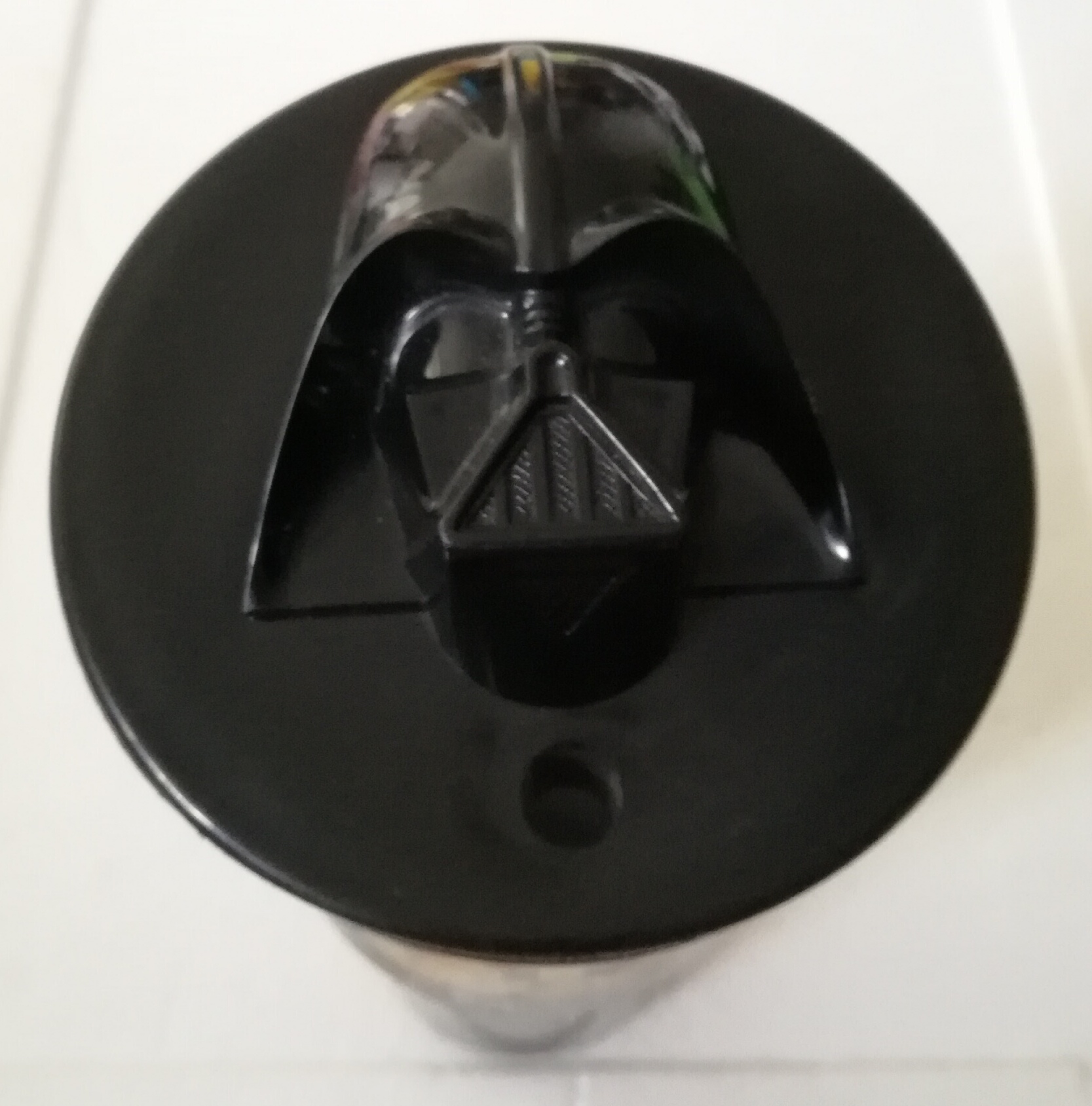 ของสะสมแก้วน้ำสตาร์ วอร์ส ของสะสมจากโค้ก Star War episode 3, Revenge of the Sith แก้วสีดำใส พร้อมท็อปเปอน์หน้าดาร์ธเวเดอร์ Darth Vader