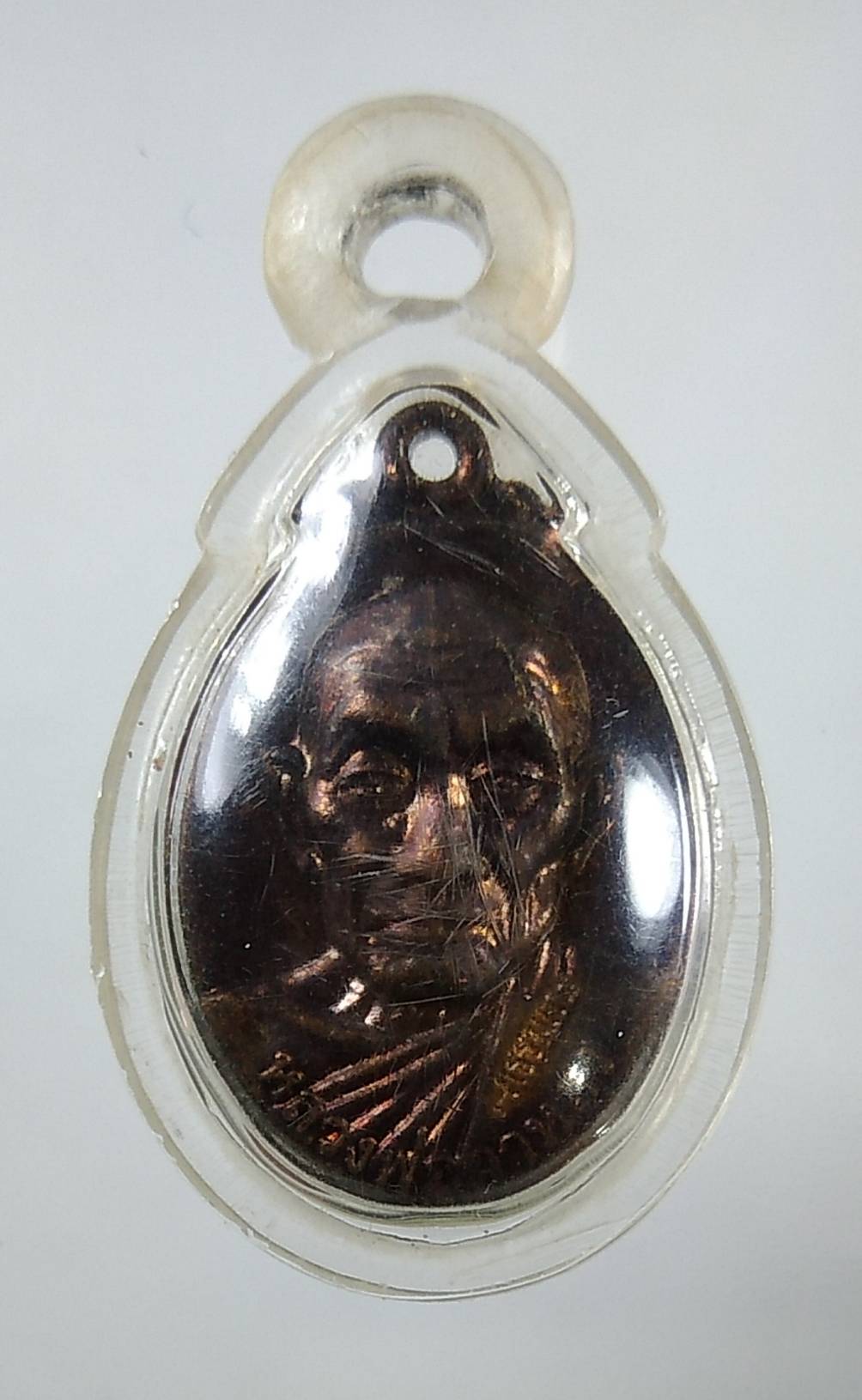 A1764 เหรียญเม็ดแตงหลังพระพิฆเนศร์ หลวงปู่กาหลง เขี้ยวแก้ว วัดเขาแหลม จ.สระแก้ว