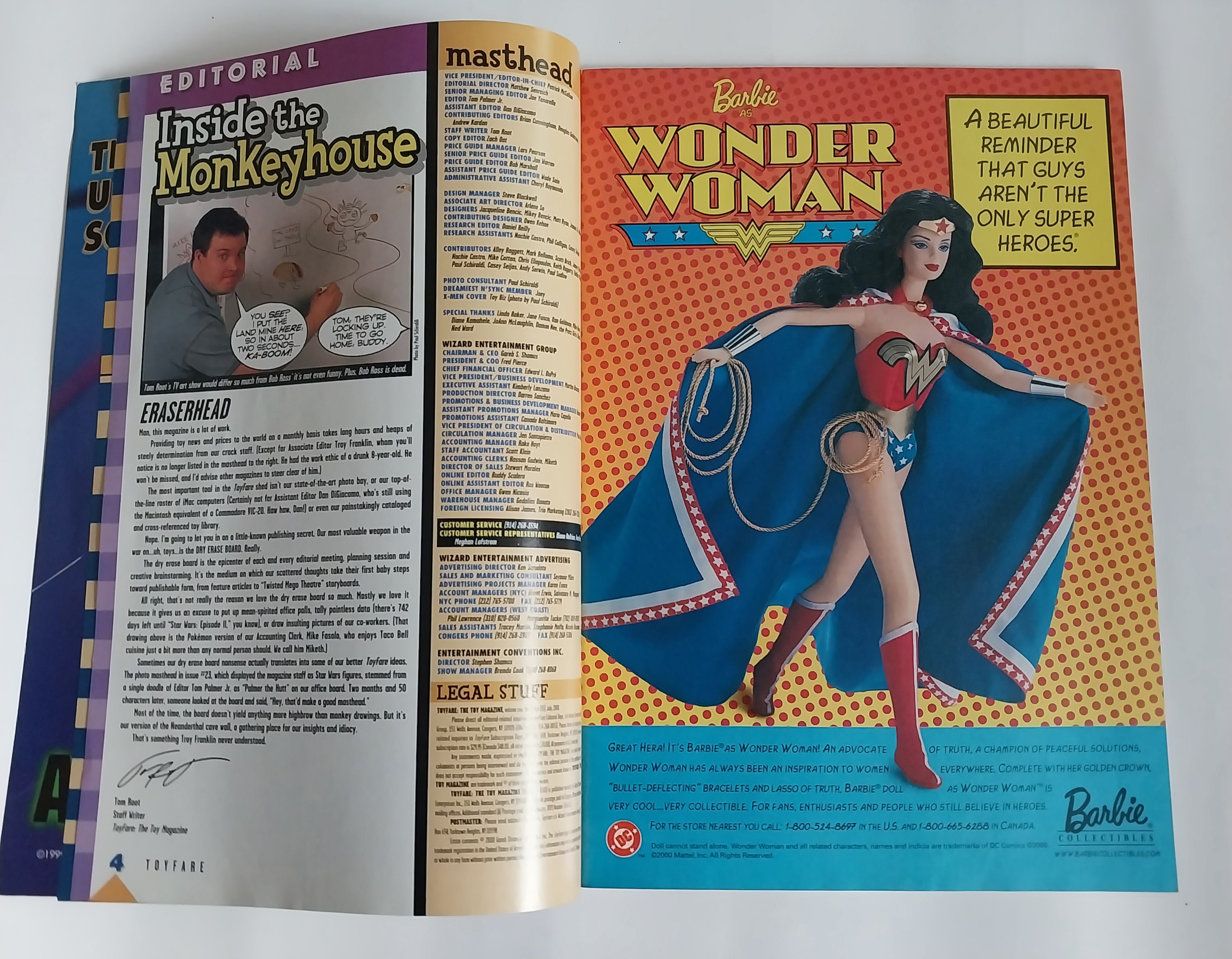 มีหลายภาพ หนังสือของเล่นของสะสม ภาษาอังกฤษ Toy Fare #350July 2000 ปก วูฟเวอรีน