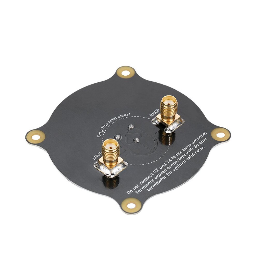 สายอากาศแพท 5.8GHz Triple Feed Patch Antenna SMA / RPSMA Directional Circular Polarized Antenna for FPV Fatshark Goggles RC drone ขั้วเดือยเกลียวใน และรูเกลียวใน กรุณาแจ้งผู้เมียตอนสั่งซื้อ