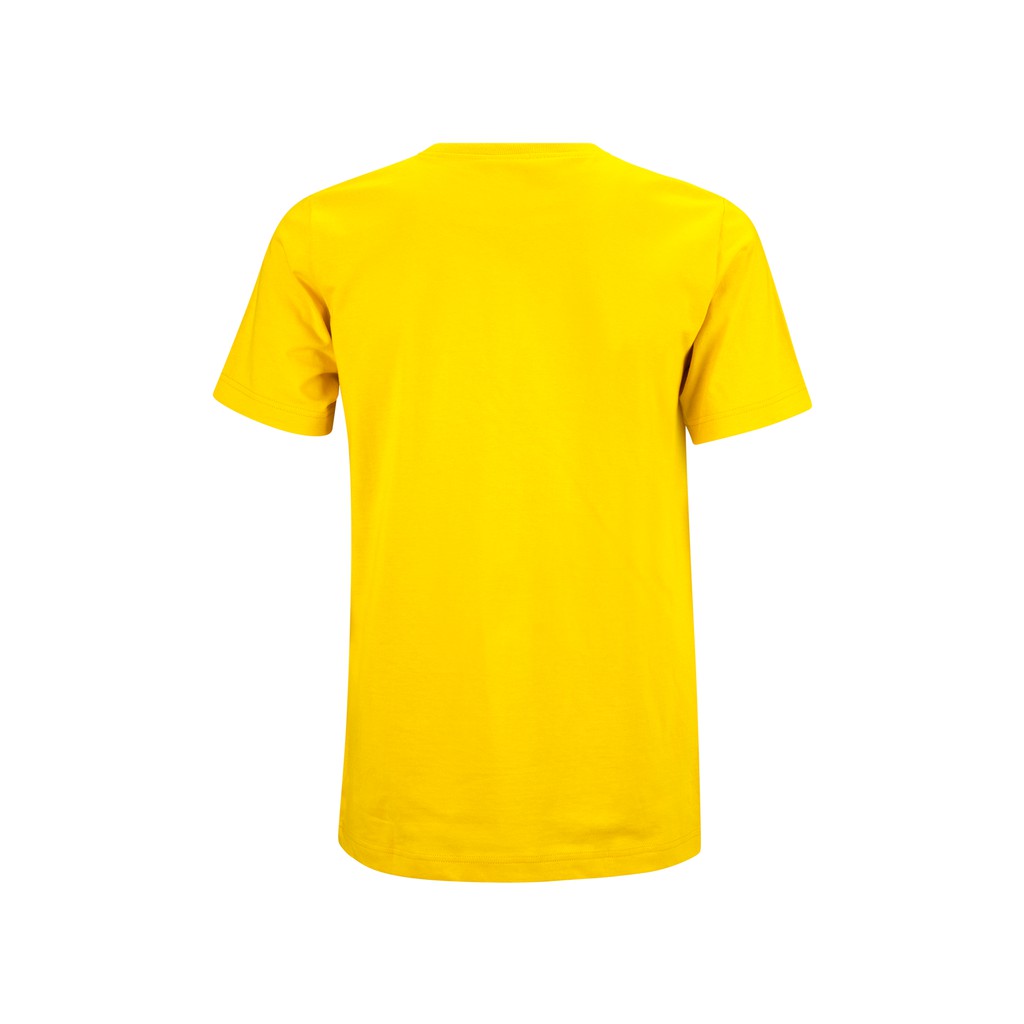 Noproblem Noproblem ยอดขาย No.1 รับประกัน ไม่ย้วย ไม่ยืด ผ้านุ่ม เสื้อยืด สีพื้น เสื้อยืดคอกลม สีเหลืองเข้ม