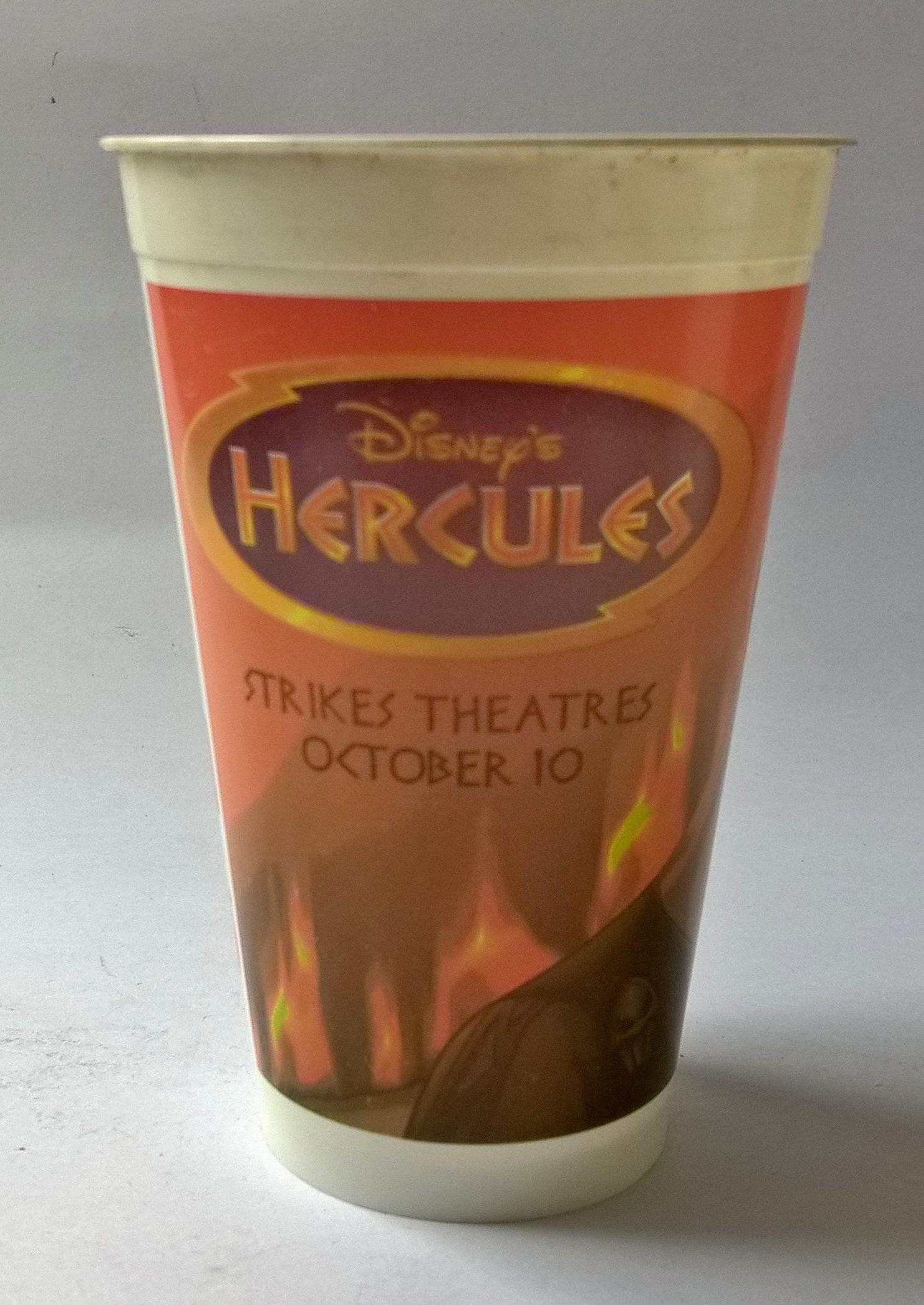 แก้วน้ำพลาสติกงานเก่า จากภาพยนต์ ดิสนีย์การ์ตูน เรื่อง เฮอร์คิวลิส Hades Rules Hercules1997 ของสะสมจาก Mc Donald ของเก่า โปรดตรวจสอบทุกภาพ