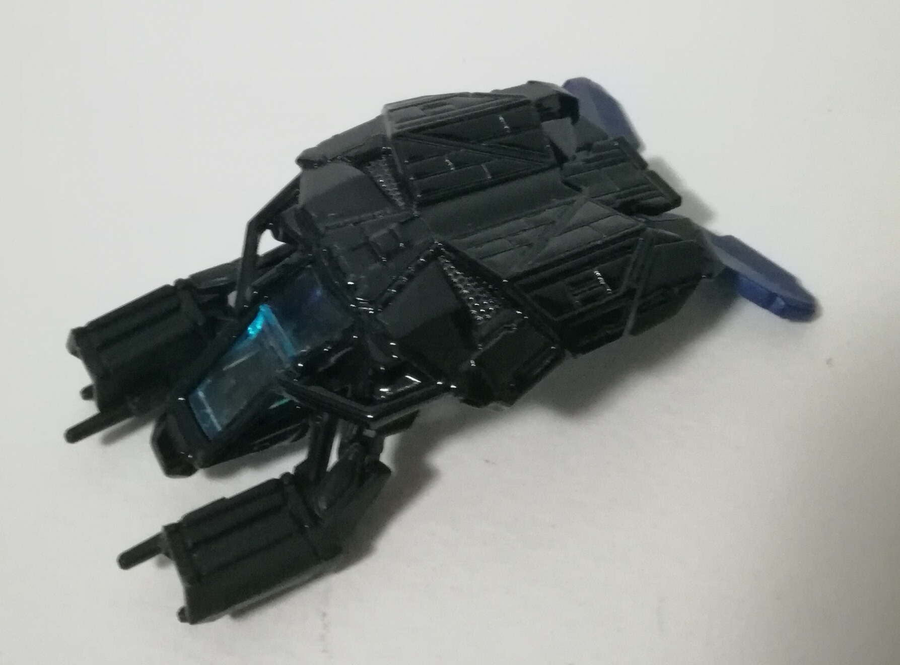 รถเหล็กฮ็อตวีล Hot Wheels Batman Dark knight Rise, the Bat รถแบทแมน ดาร์คไนท์ไรส์สีน้ำเงิน, ไม่มีแพ็ค