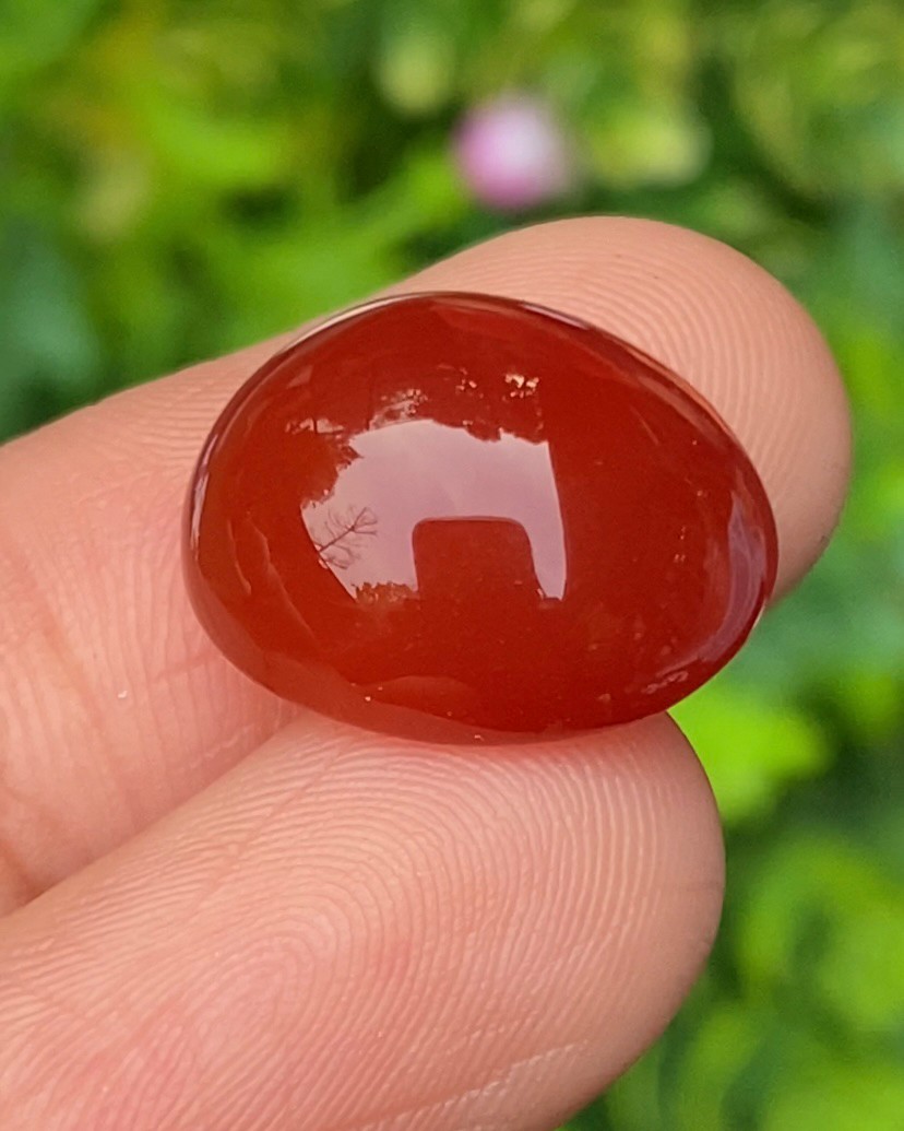 พลอย โมรา Natural Chalcedony 11.80 กะรัต (Cts.) พลอยแท้ อัญมณีมงคลประจําวันเกิด เครื่องประดับพลอย
