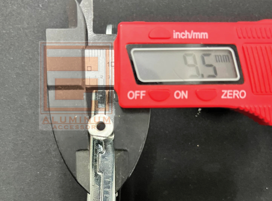 มือหมุนบานเกล็ด ไรเฟิล(กล่องแดง) เงิน