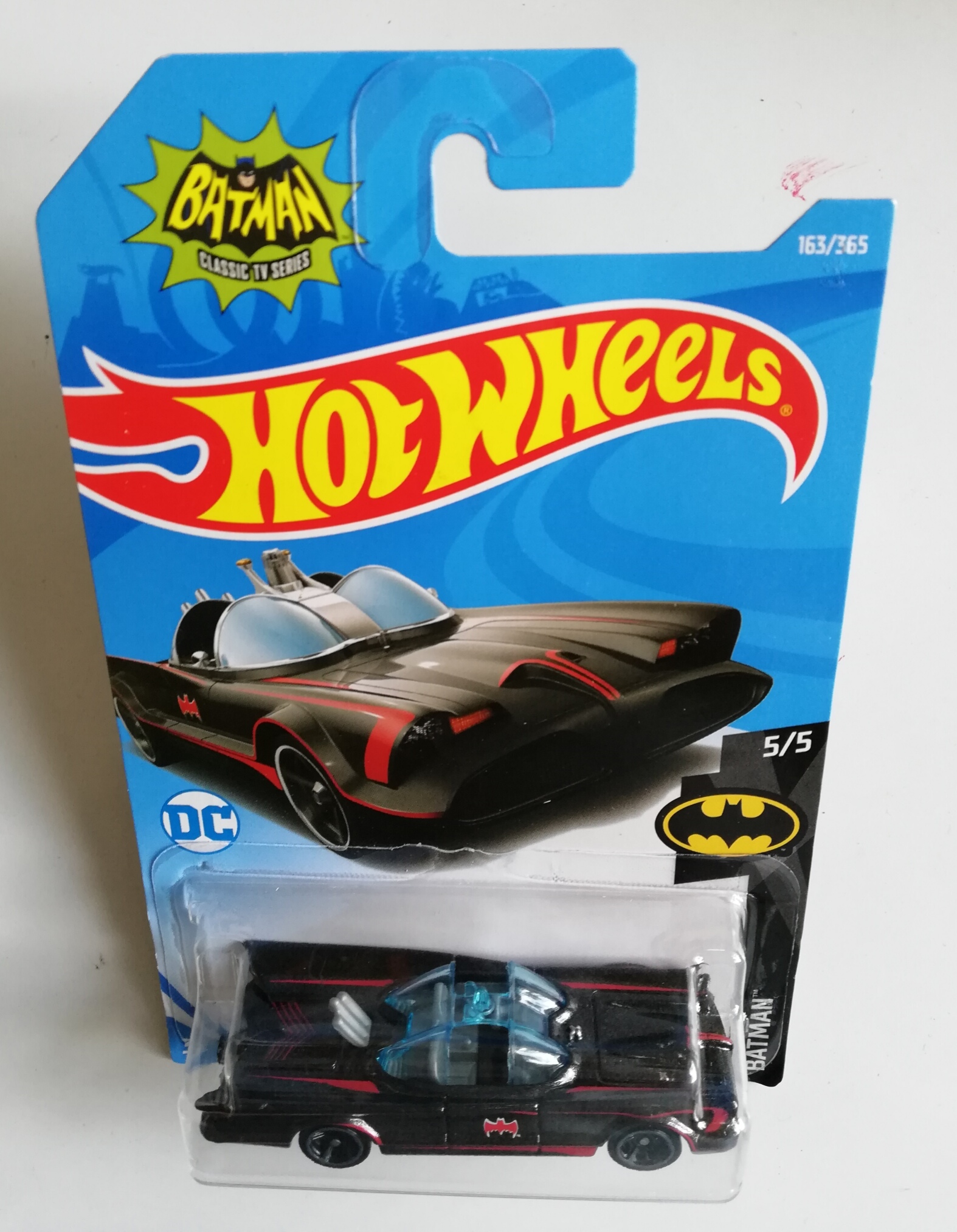 Die Cast Car from Hot Wheel, Model, Batman (DC) Series#Classic TV Series 163/365 "TV Series Batmobile" โมเดลรถเหล็กจาก ฮอทวีล รถแบทแมน "แบทโมบิล TV Series"