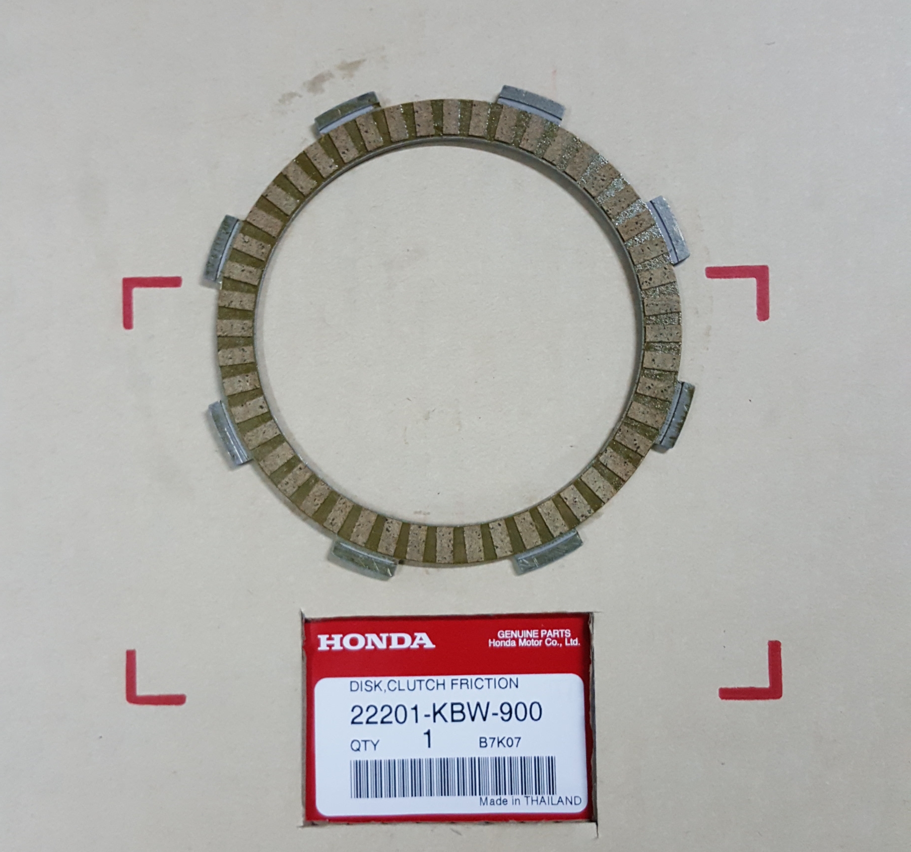 แผ่นคลัทช์ ดรีม100/C100N,P/เวฟ100S,R/เวฟ110T