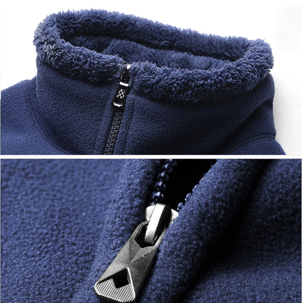 แจ็คเก็ตกันหนาวคอปิด ผ้าฟลีซซับขนนุ่มเต็มตัว (10231MM)