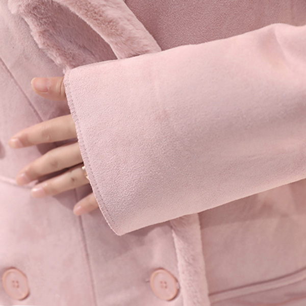 เดรสโค้ทหนังแกะกันหนาวติดลบ บุขนเฟอร์เต็มตัว (12218X)