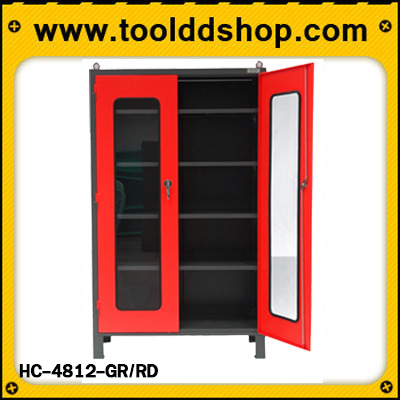 ตู้จัดเก็บอุปกรณ์ แบบประตูอคิลิค Heavy duty cabinet 48" width (HC-4812) ตู้เหล็กเก็บเครื่องมือช่าง ตู้อุปกรณ์พร้อมชั้นวาง ตู้เหล็กเก็บอุปกรณ์