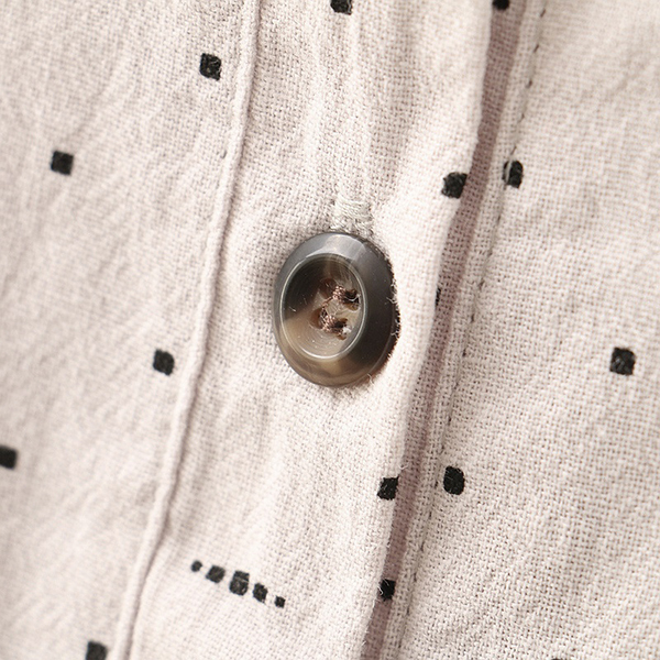 เสื้อเชิ้ตแฟชั่นญี่ปุ่น แขนยาว ปักลายต้นไม้วินเทจ (12113LM)