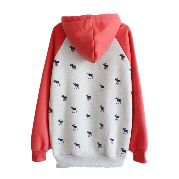 เสื้อสเวตเตอร์กันหนาว มีฮู้ด สกรีนลาย ABERCROMBIE (12328H)