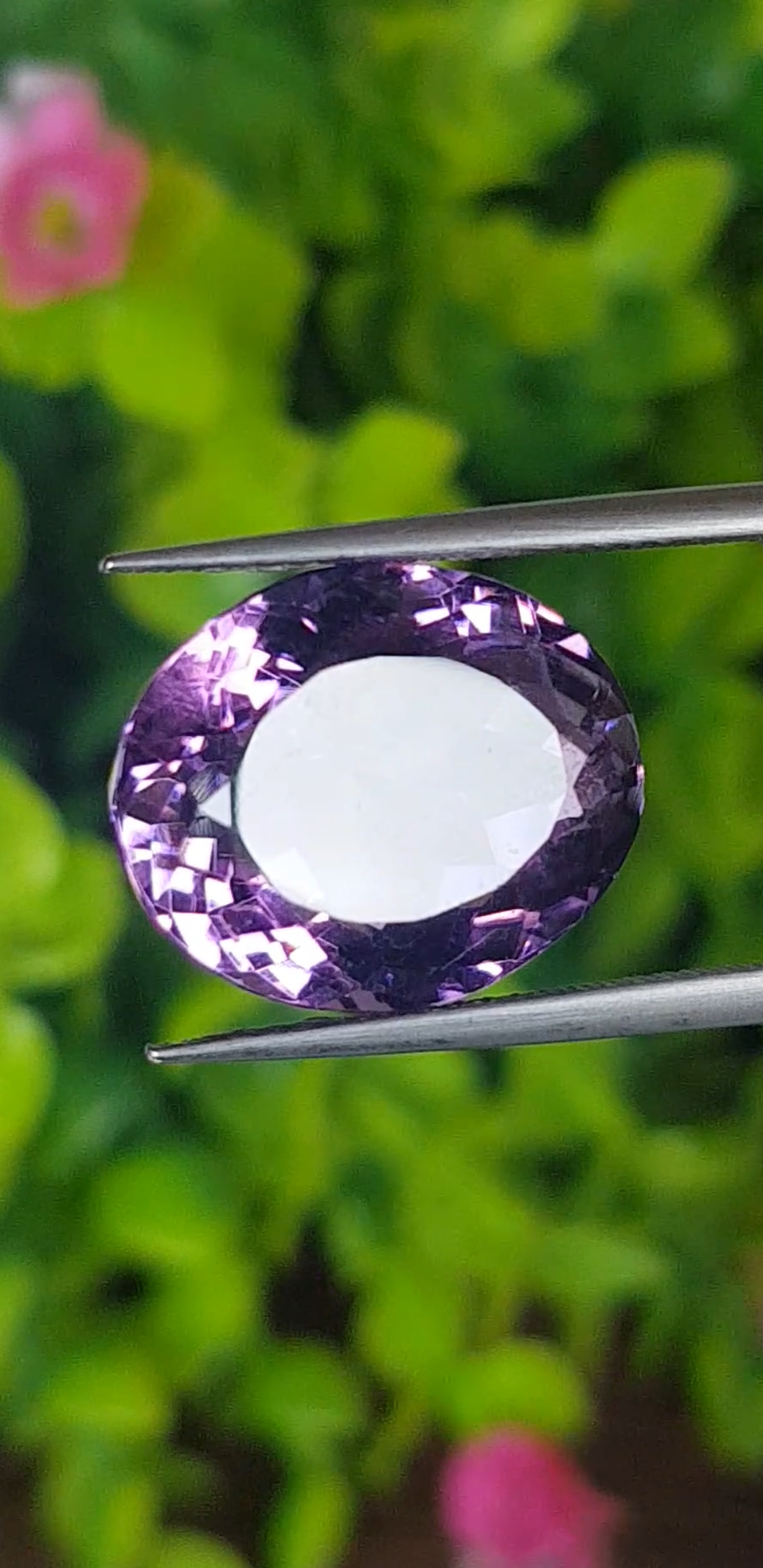 พลอย อเมทิส Amethyst 12.36 กะรัต (Cts.) พลอยแท้ อัญมณีมงคลประจําวันเกิด เครื่องประดับพลอย