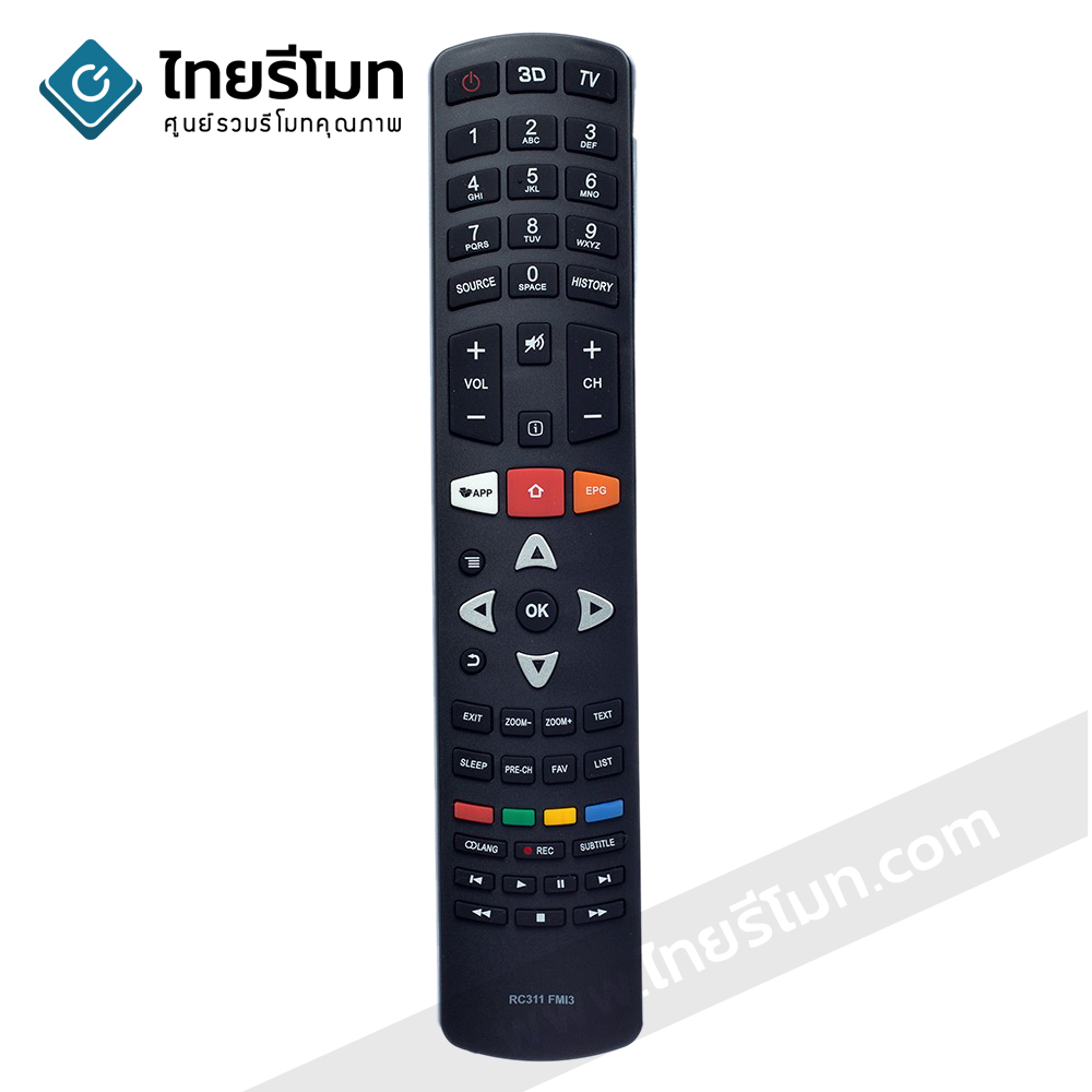 รีโมททีวี TCL Smart TV (3D) รุ่นRC311FMI1,RC311FMI3 *กดอ่านรายละเอียดสินค้าก่อนสั่งซื้อ*