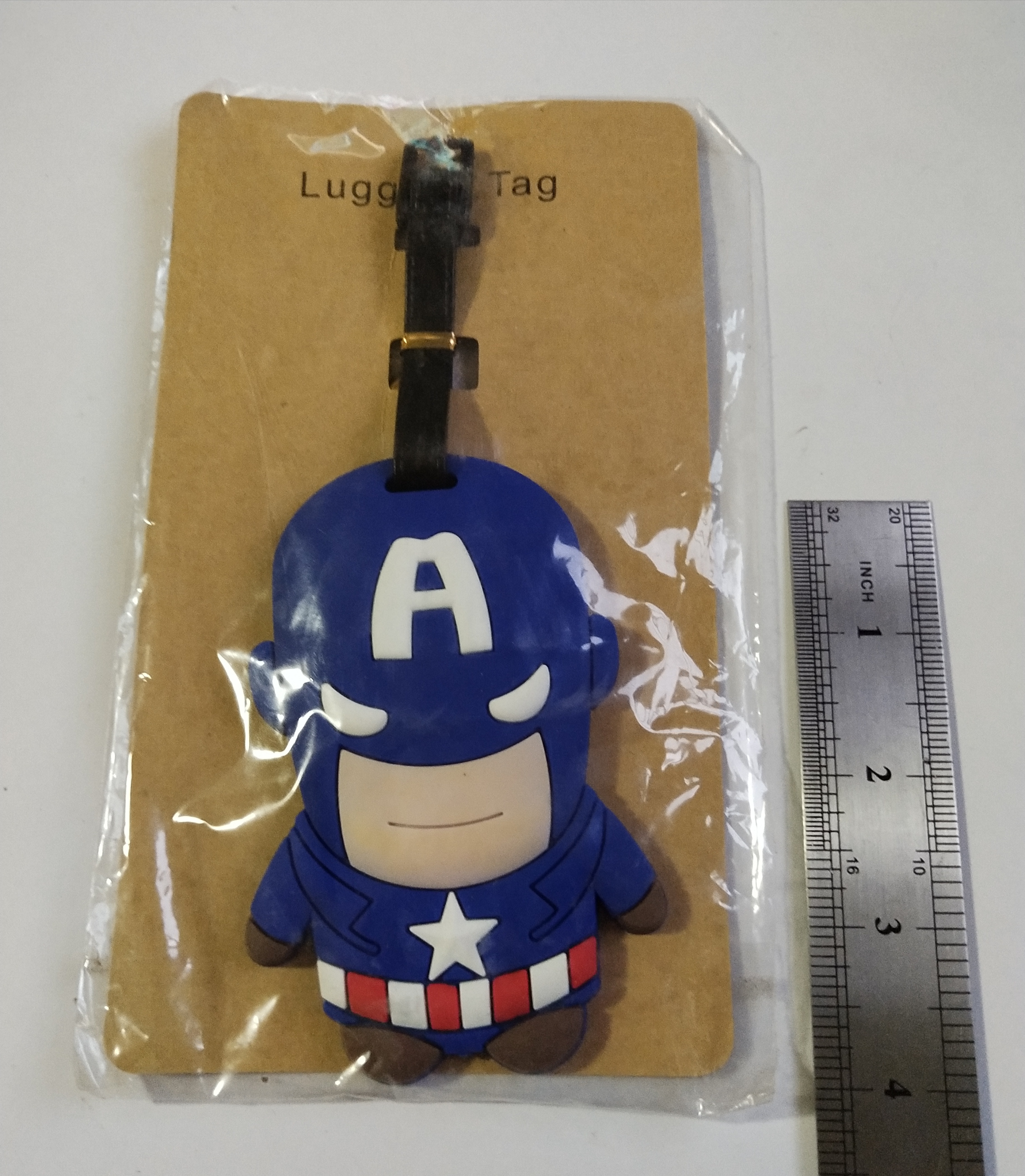 ของสะสมมาร์เวลเก่าเก็บ คอมมิกส์ ,Marvel Comics collecible item, ป้ายแขวนกระเป๋าลายกัปตันอเมริกา Captain America