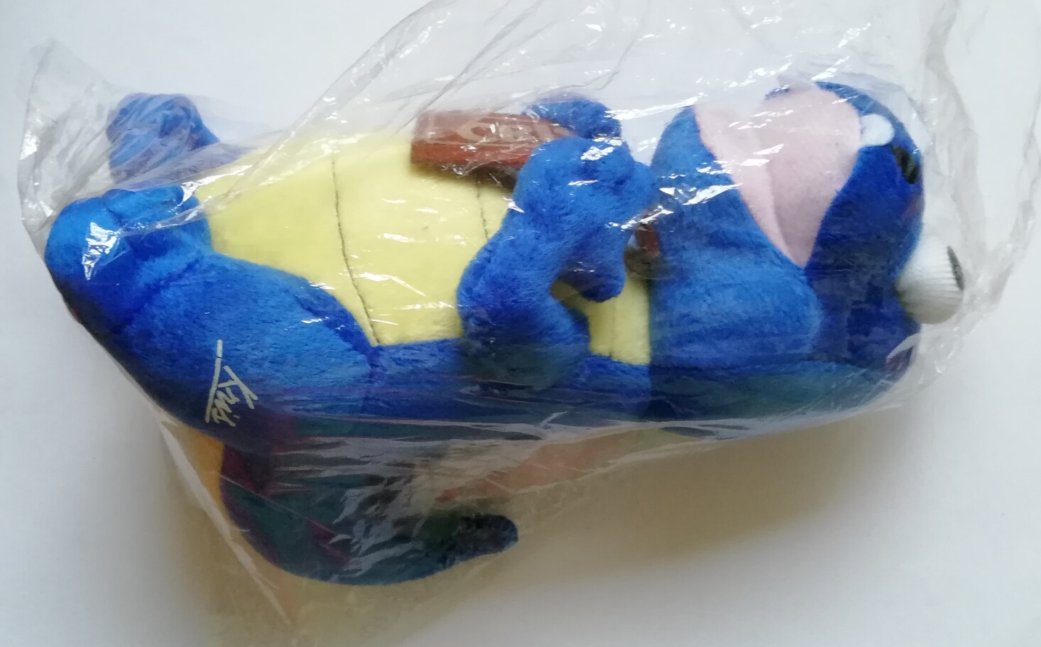 ไดโนเสาร์ตัวนุ่ม ของพรีเมี่ยมจากช๊อกโกแล๊ต Crispy, Stuffy Blue Dinosaur, the collectible toy from chocolate, brand Crispy