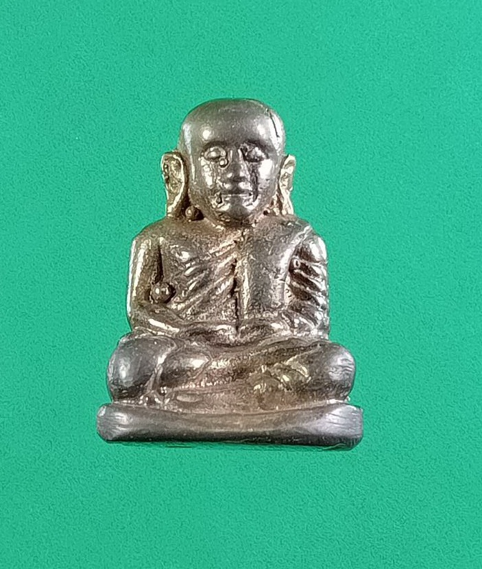 ก857 รูปหล่อพิมพ์เล็ก หลวงพ่อเงิน วัดบางคลาน ออกวัดสามัคคีธรรม อ.คลองขลุง จ.กำแพงเพชร