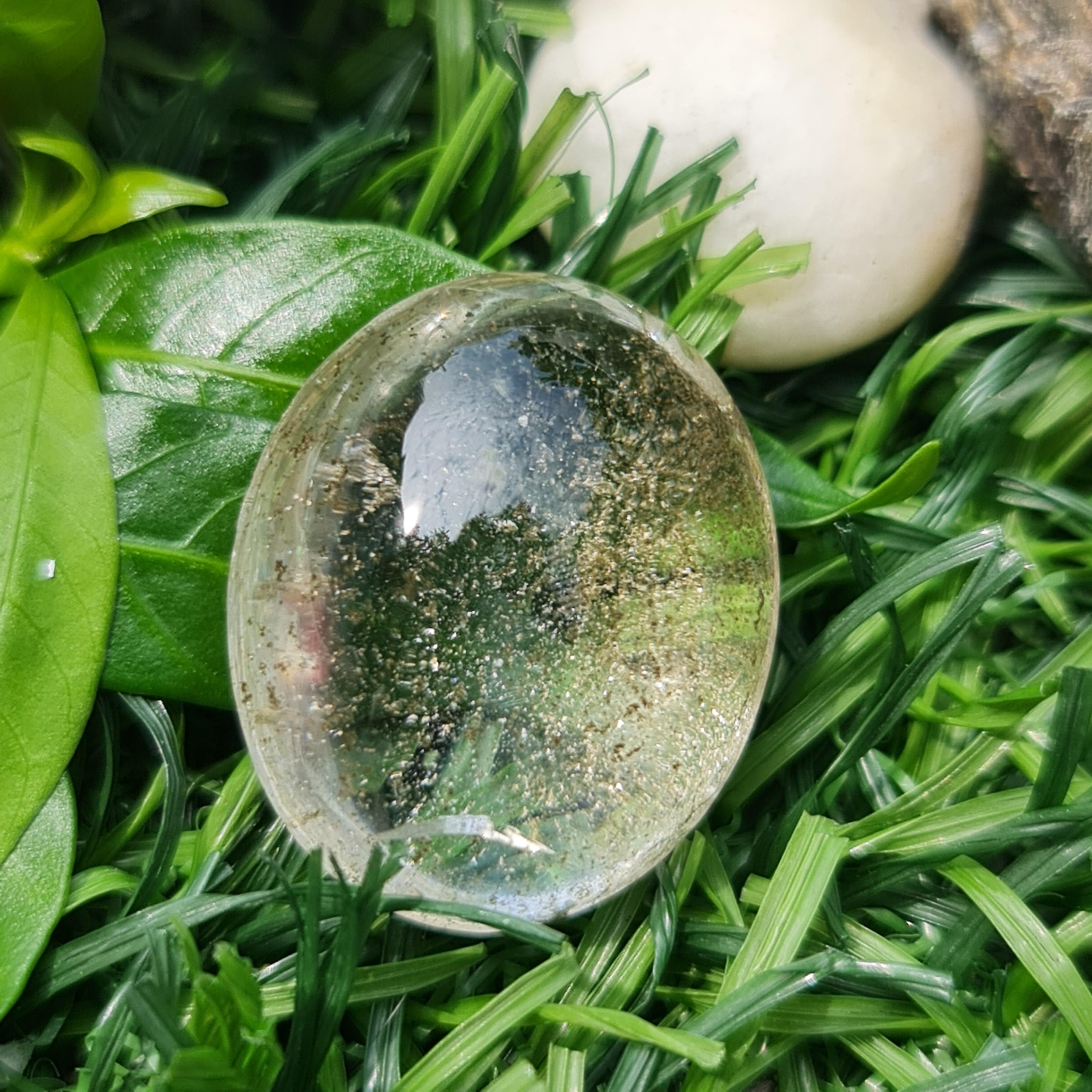 โป่งข่าม ควอตซ์ Rutilated Quartz 30.79กะรัต Cts. พลอยแท้ อัญมณีมงคลประจําวันเกิด เครื่องประดับพลอย