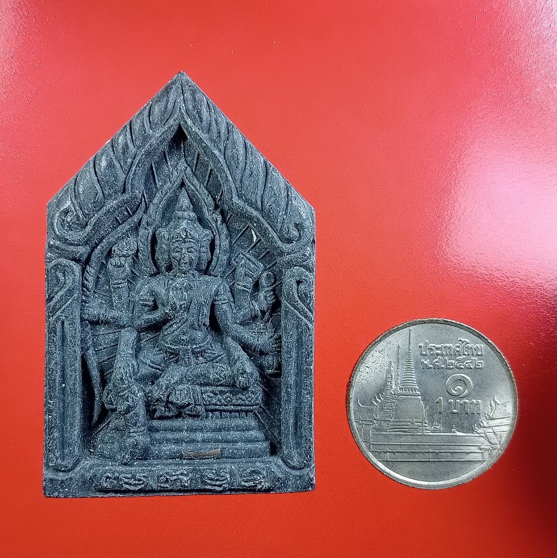 ผ3054 พระพรหม หลวงพ่อประทุม วัดขั้วตาหนู จ.สุพรรณบุรี รุ่นแรก ฝังตะกรุด ศิษย์สายหลวงปู่ดู่ วัดสะแก