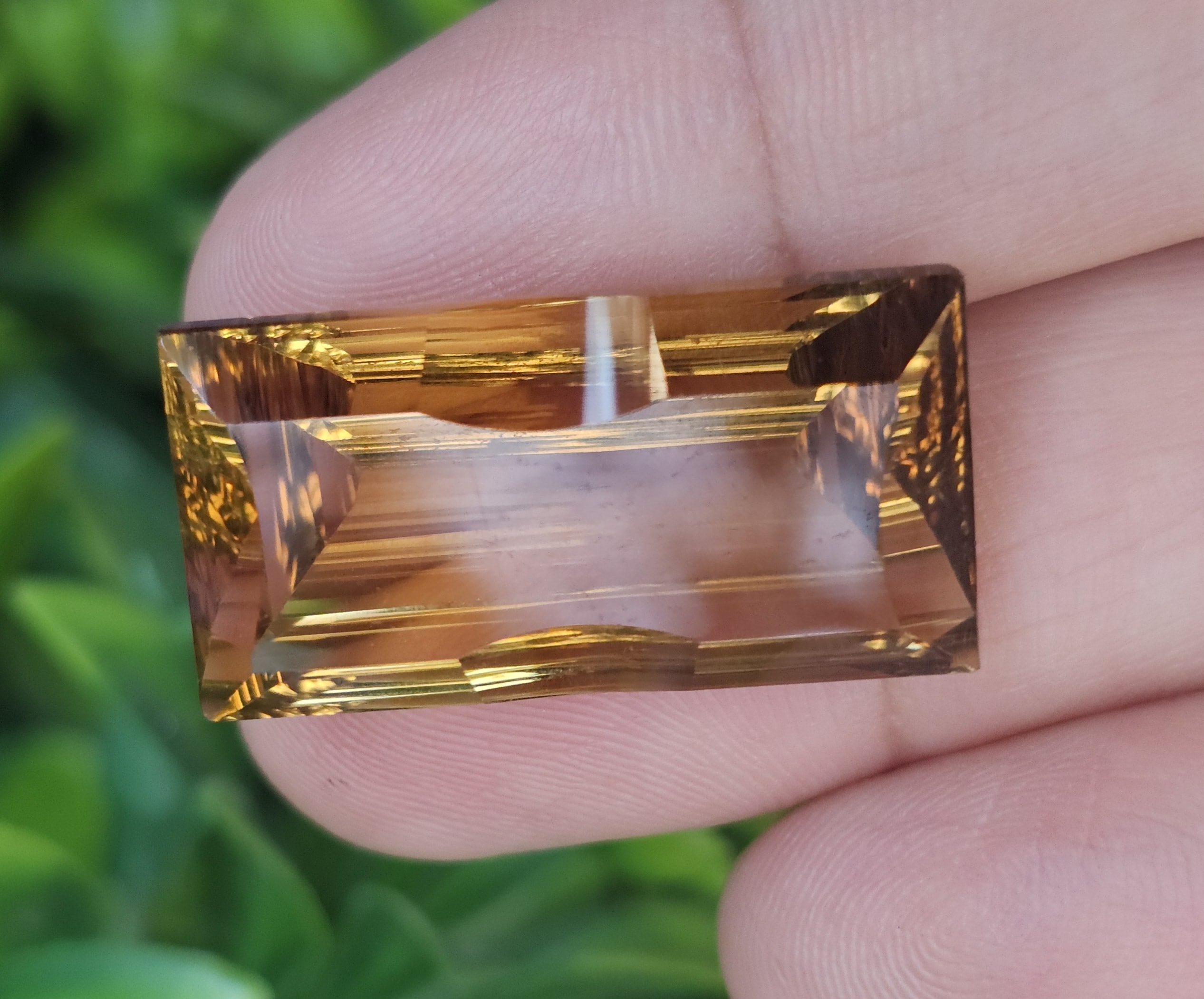พลอย ซิทริน Citrine 31.25 กะรัต (Cts.) พลอยแท้ อัญมณีมงคลประจําวันเกิด เครื่องประดับพลอย