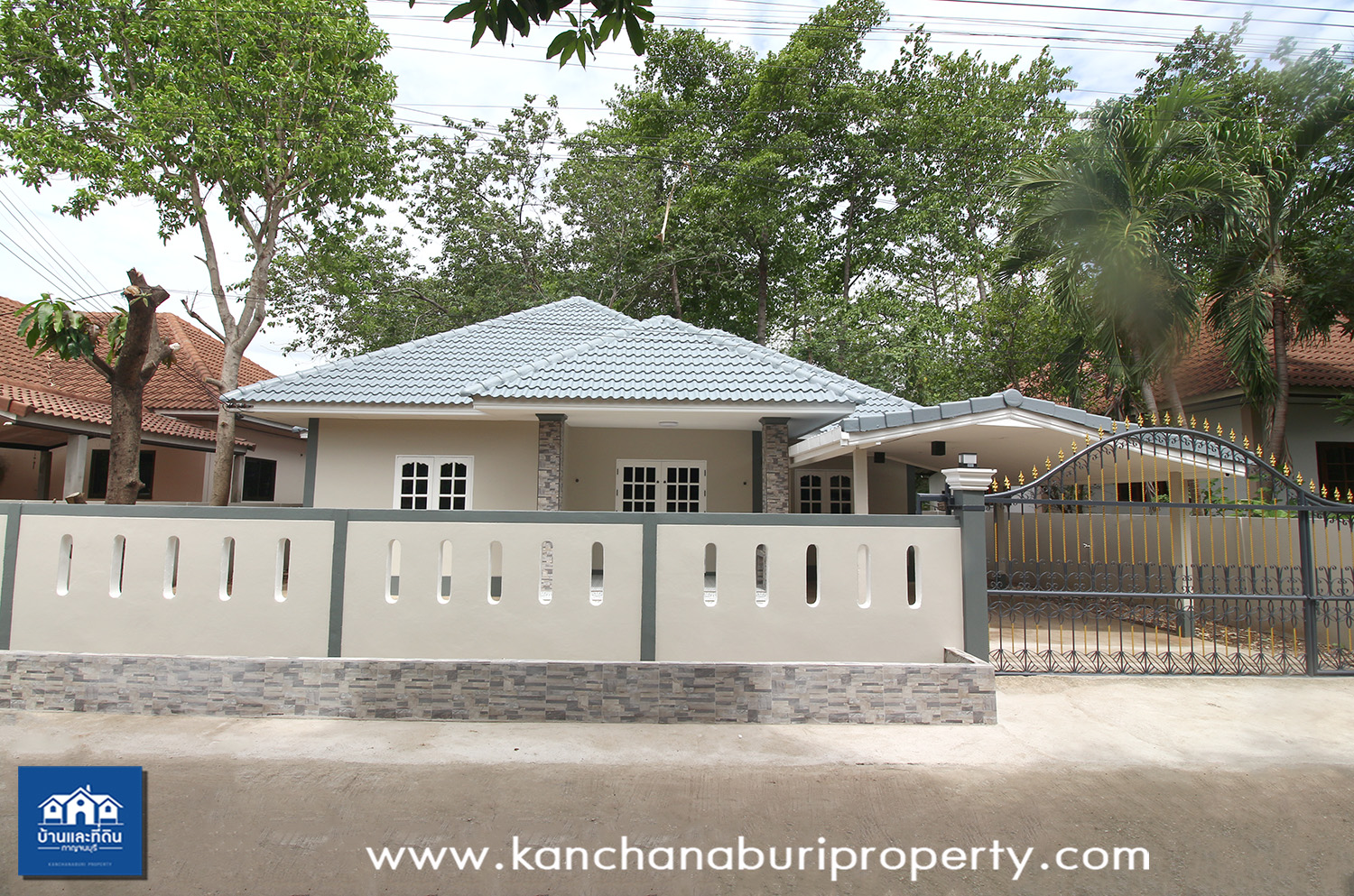 บ้านเดี่ยว 70 ตรว.พร้อมอยู่หนองบัวกาญจนบุรี