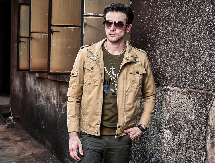 Field Jacket เสื้อแจ็คเก็ตแฟชั่น แต่งอาร์มสุดเท่ (10293MM)