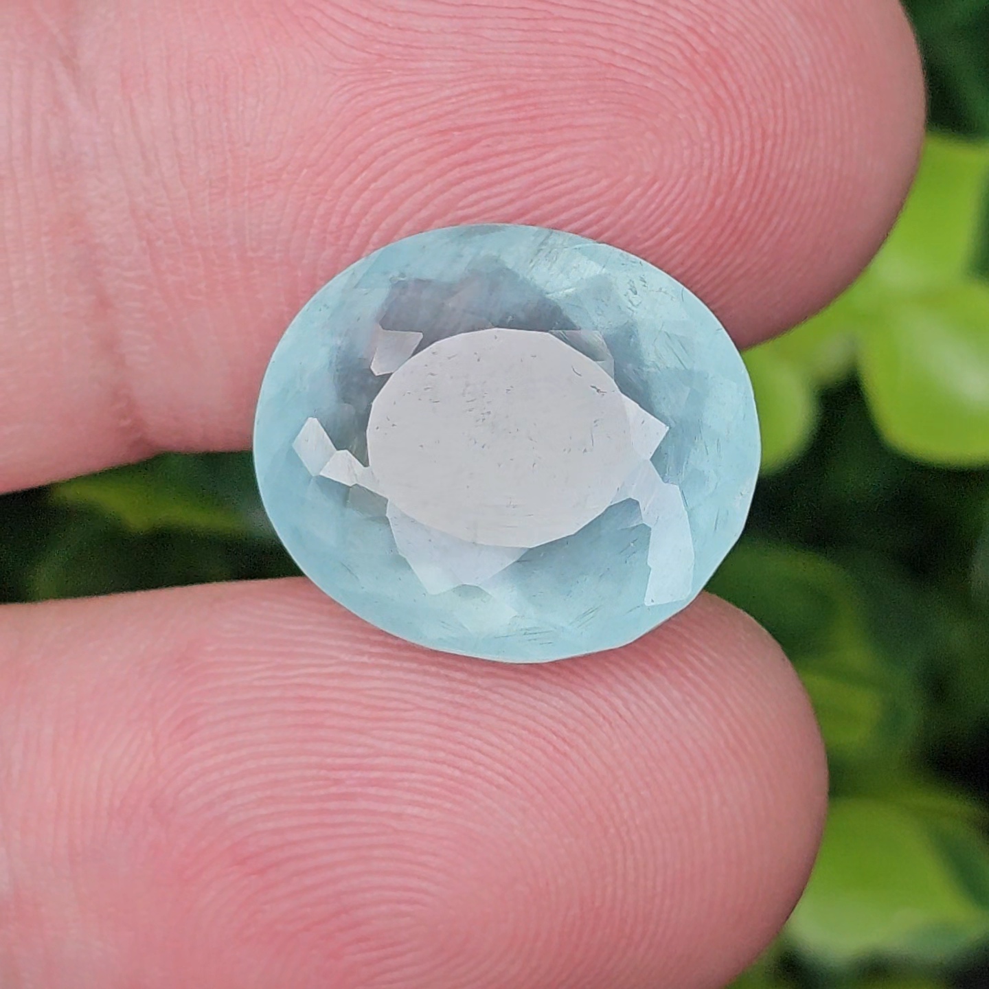 พลอย อความารีน Aquamarine 13.05 กะรัต (Cts.) พลอยแท้ อัญมณีมงคลประจําวันเกิด เครื่องประดับพลอย