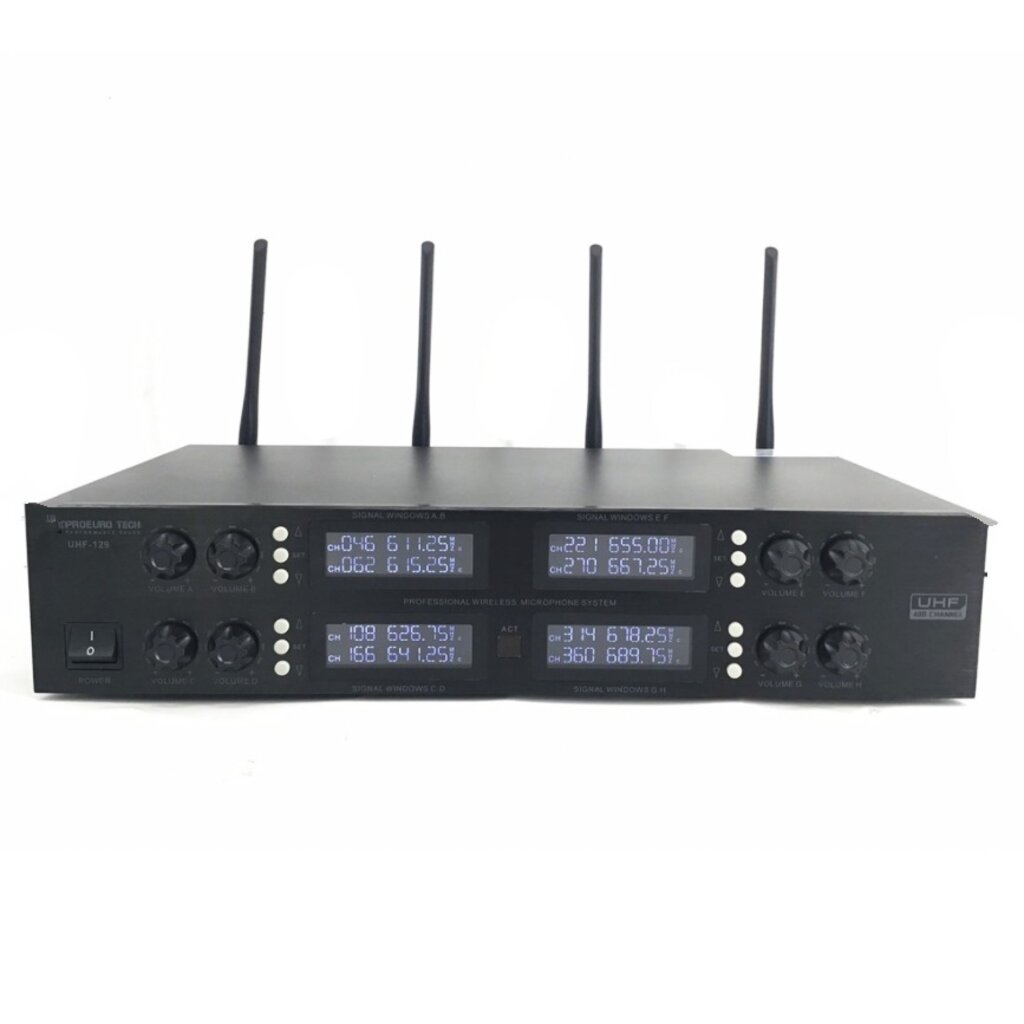 PRO EUROTECH UHF-129 ชุดประชุมไร้สาย 8 ตัว (ก้านยาว 40 cm.)