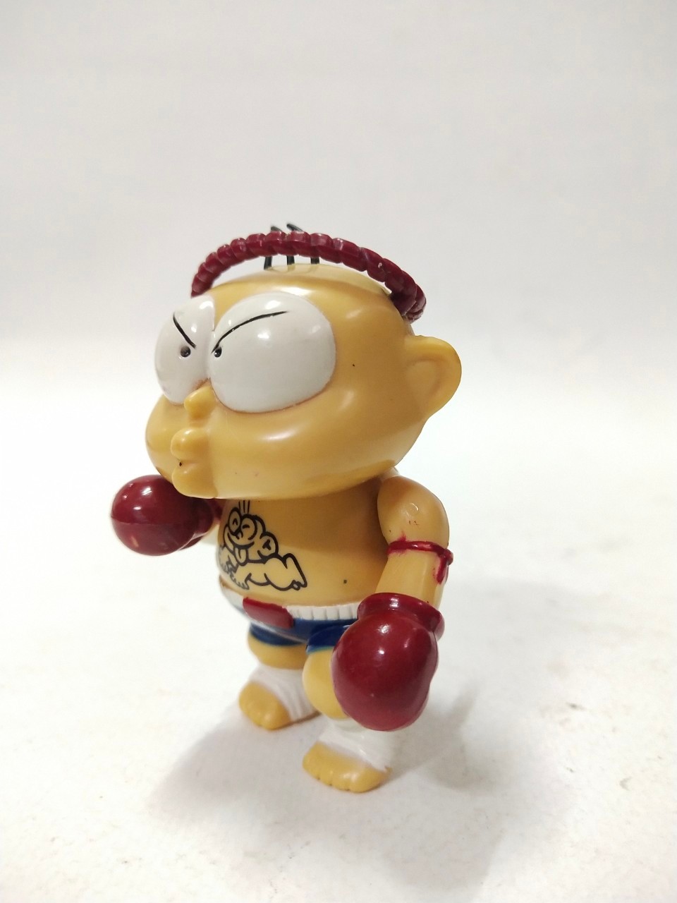 ตุ่นพลาสติก ปังปอน มวยไทย งานเก่าเก็บสะสม มือสองตามสภาพ มีรอยบ้าง